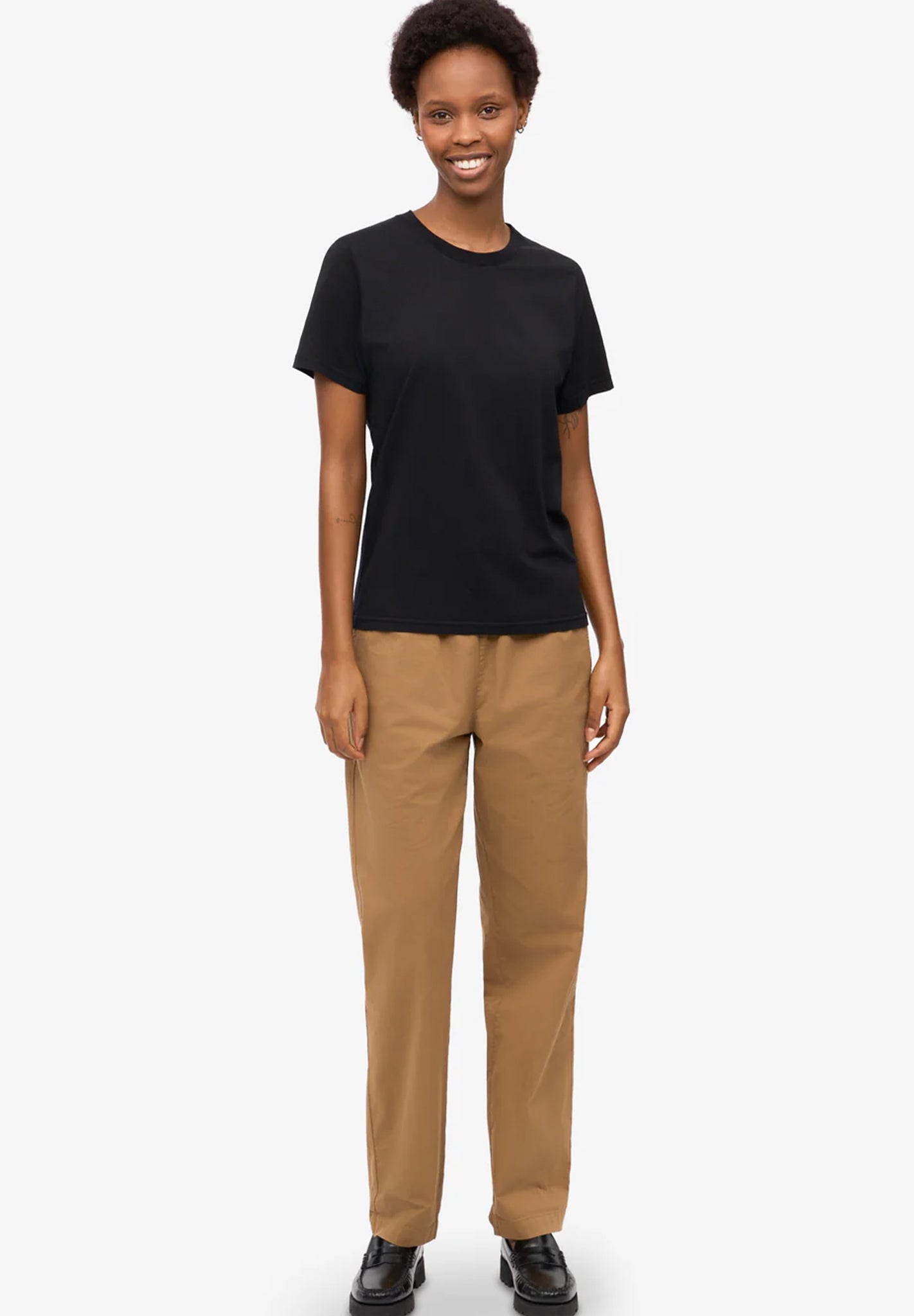 COLORFUL STANDARD - Women Light Organic Tee - Deep Black - BACKYARD