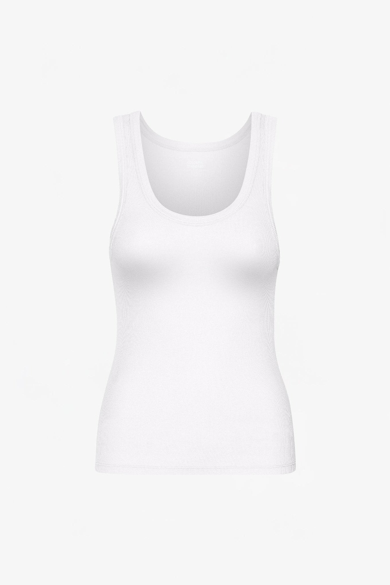 COLORFUL STANDARD - Women Organic Rib Tank Top - Optical White - BACKYARD