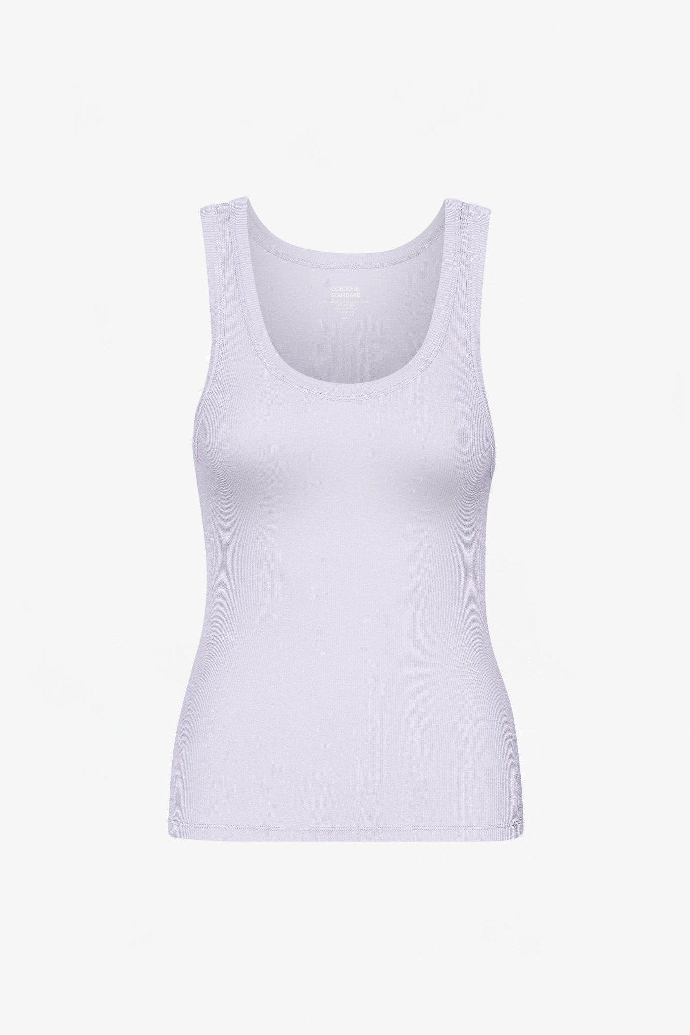 COLORFUL STANDARD - Women Organic Rib Tank Top - Soft Lavender - BACKYARD