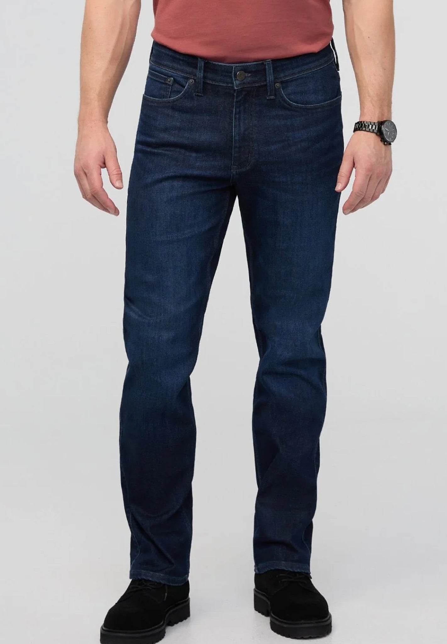 DUER - Tech Fleece Denim Straight - Dark Indigo - BACKYARD