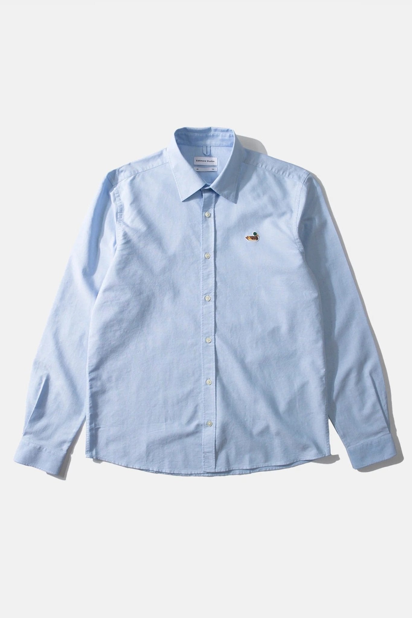 EDMMOND STUDIOS - Duck Shirt Oxford - Plain Light Blue - BACKYARD