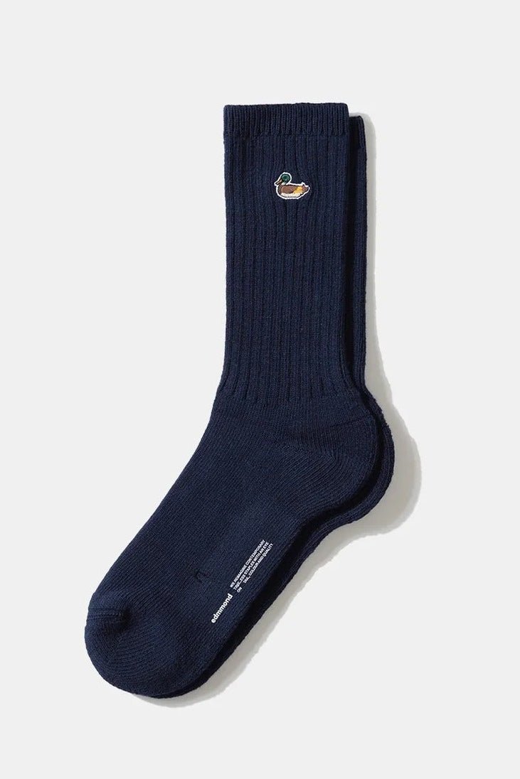 EDMMOND STUDIOS - Duck Socks - Plain Navy - BACKYARD