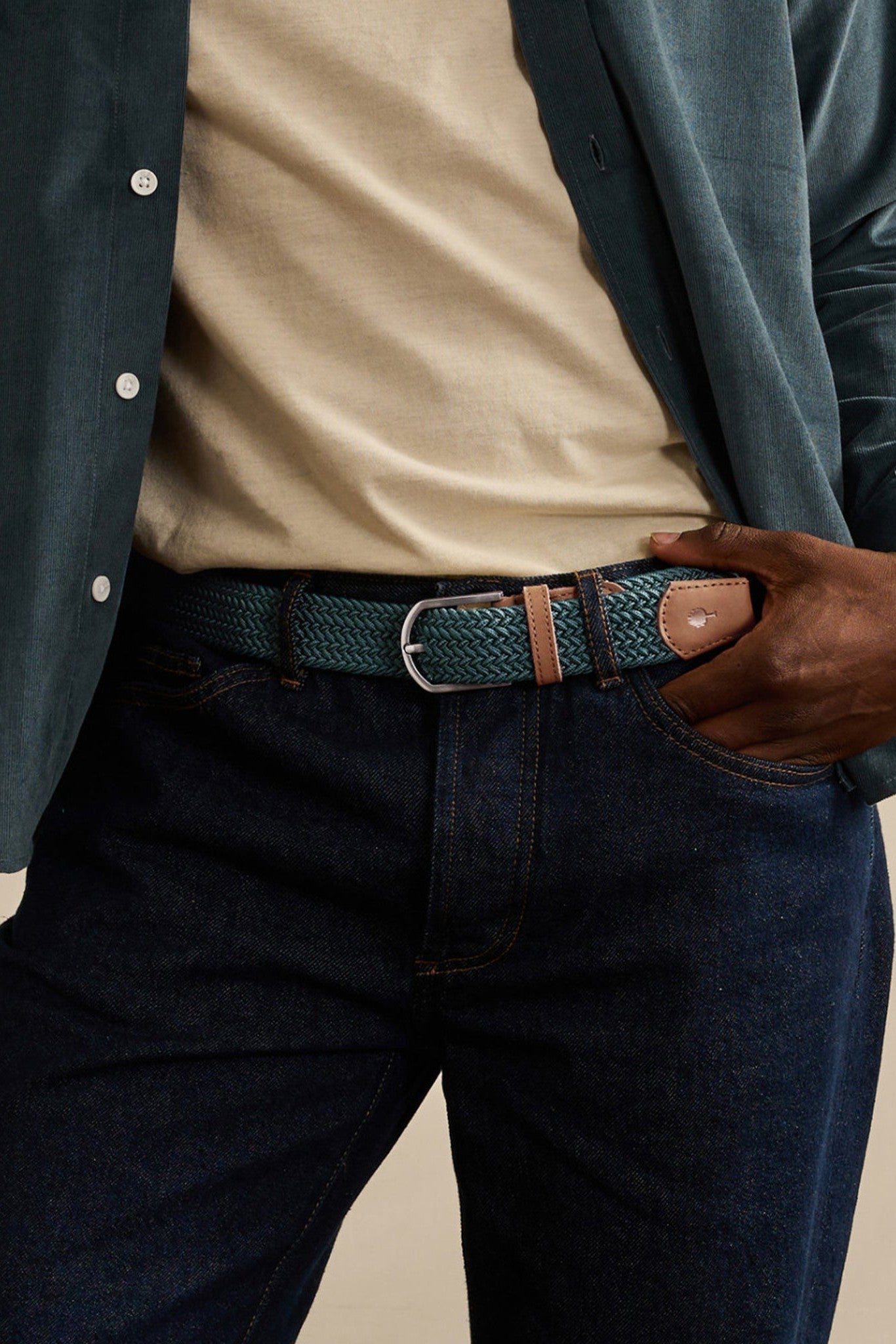 FAGUO - Belt Syn Woven - Green 31 - BACKYARD