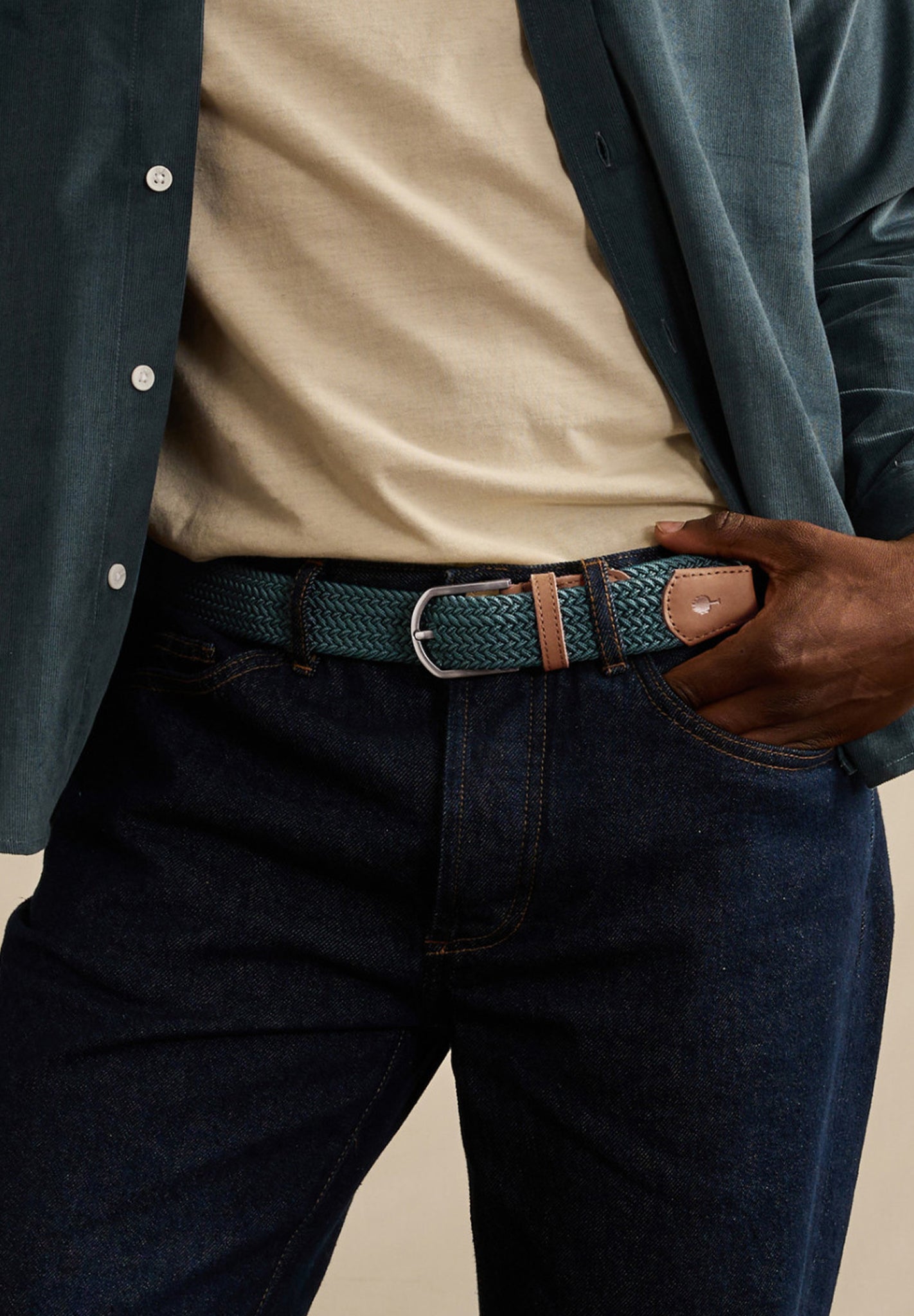 FAGUO - Belt Syn Woven - Green 31 - BACKYARD