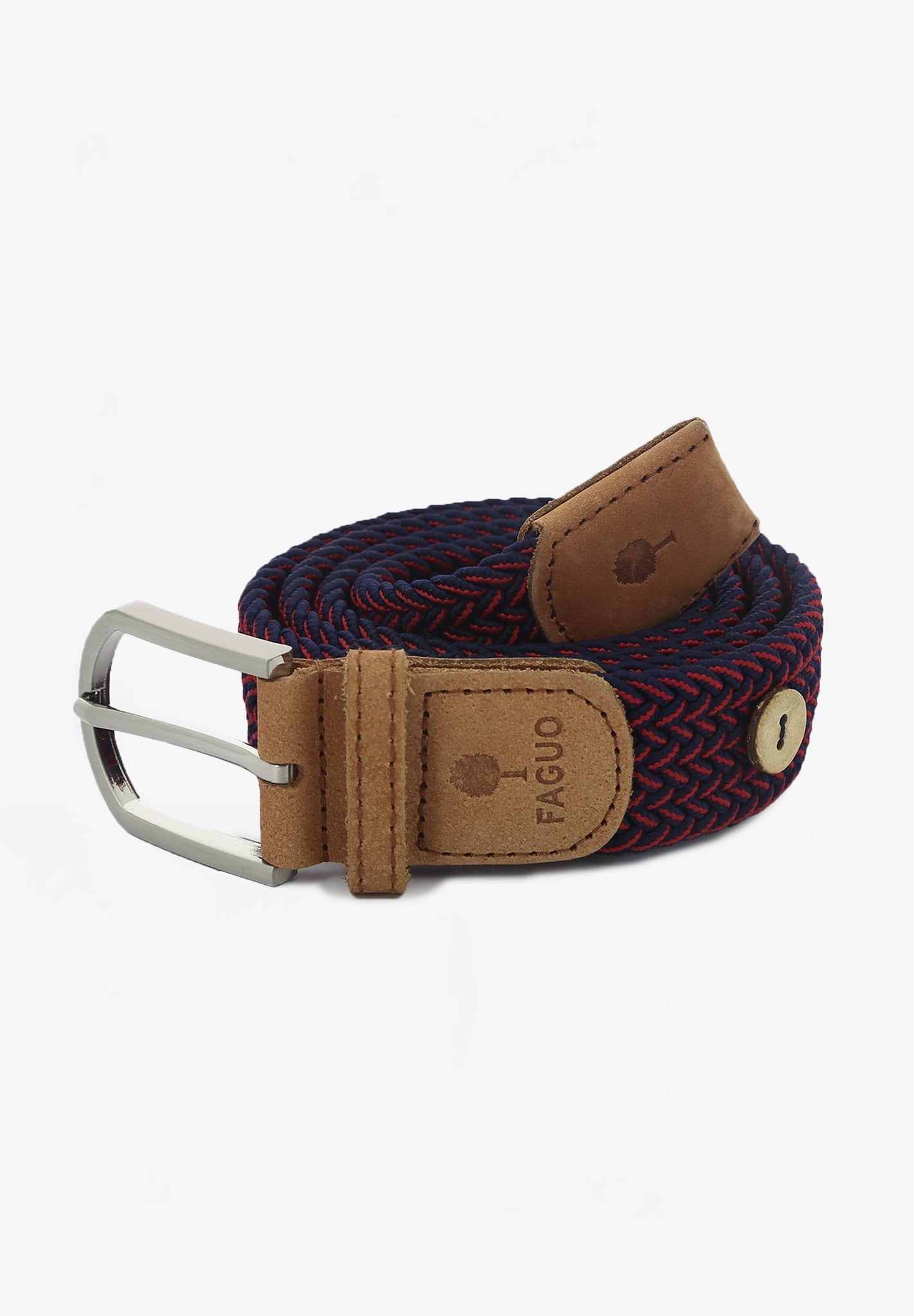 FAGUO - Belt Syn Woven - Red 07 - BACKYARD