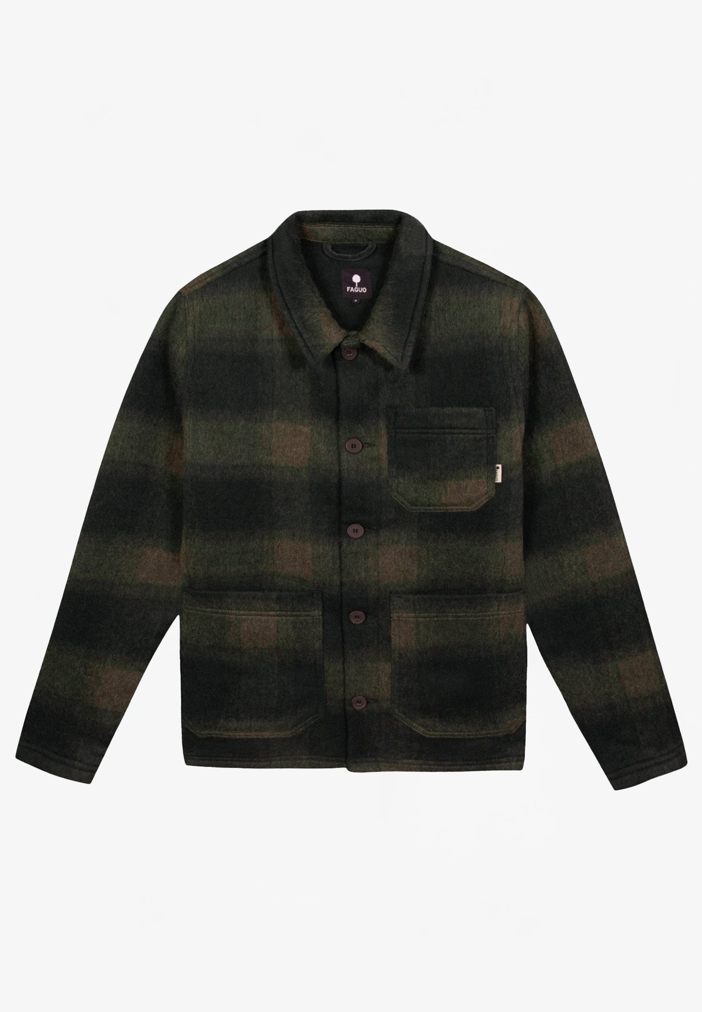 FAGUO - Lorge Outerwear Woven - Leaf Green Light Beige - BACKYARD