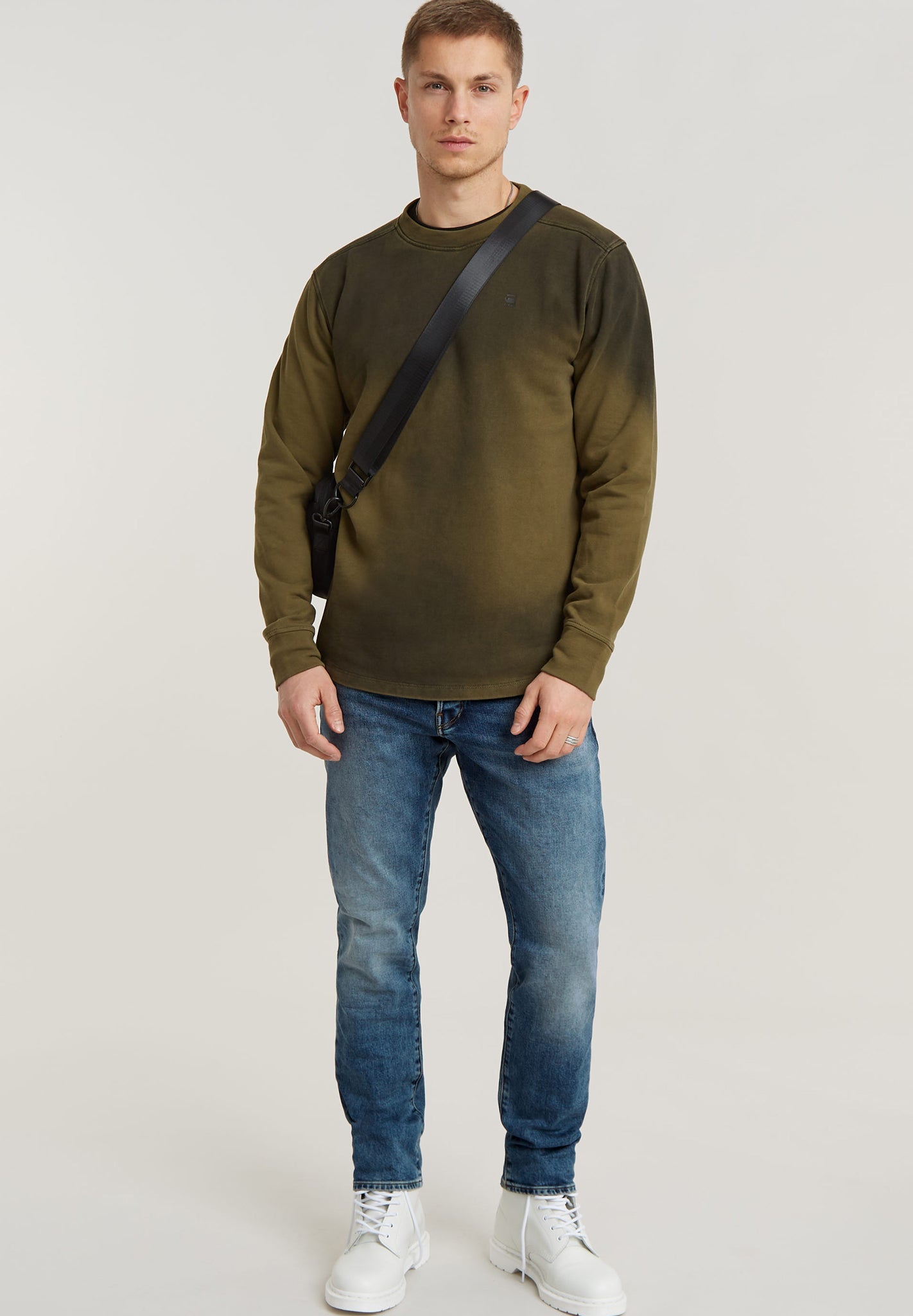 G - STAR - 3301 Regular Tapered - Vintage Azure - BACKYARD