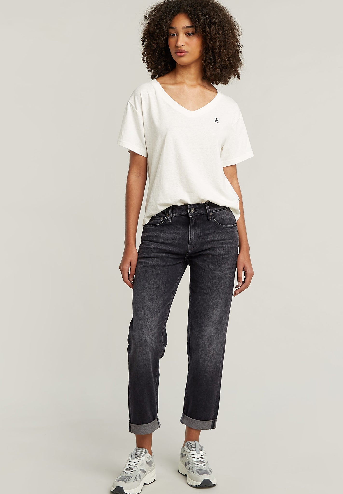 G - STAR - Kate Boyfriend Wmn - Vintage Basalt - BACKYARD