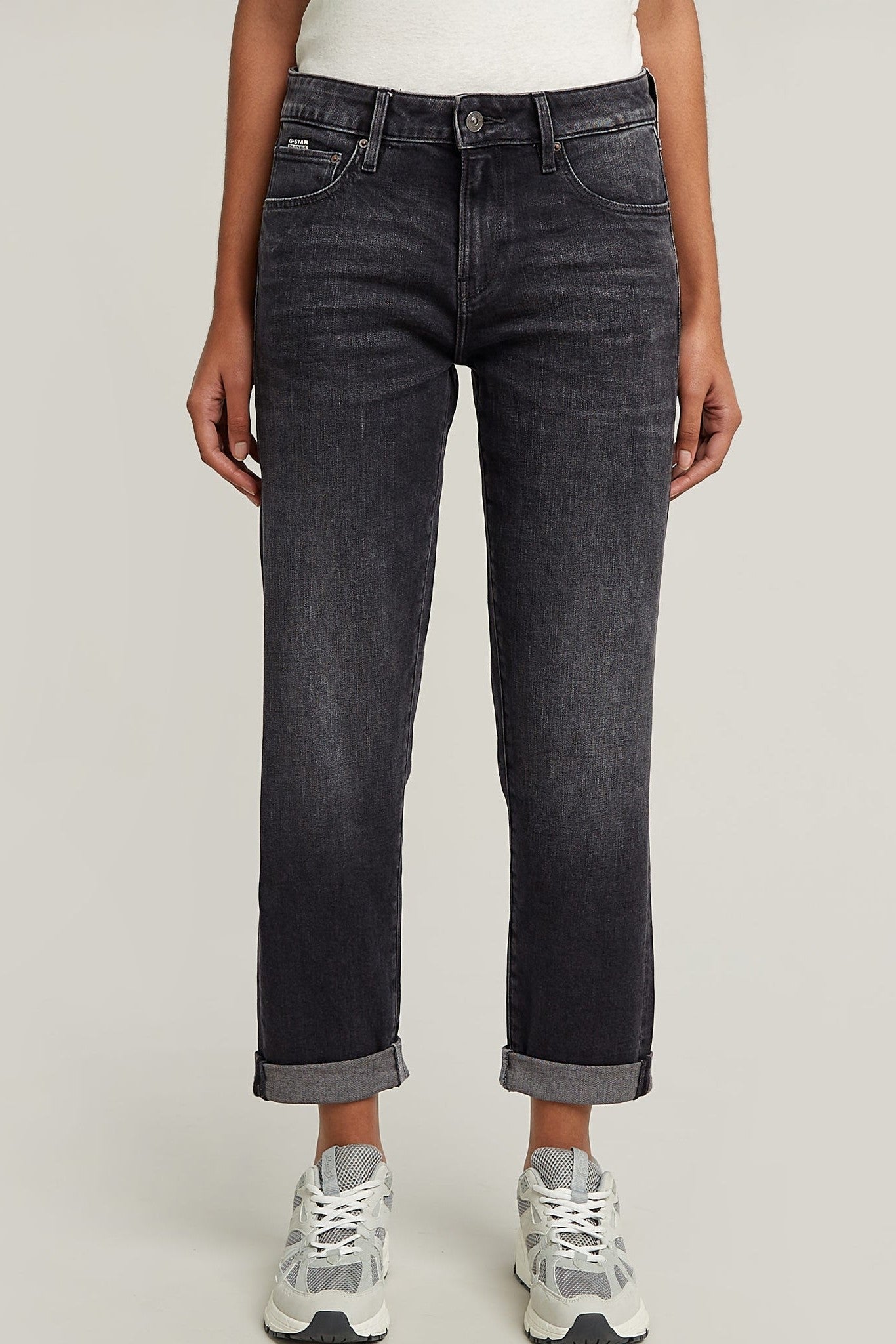 G - STAR - Kate Boyfriend Wmn - Vintage Basalt - BACKYARD