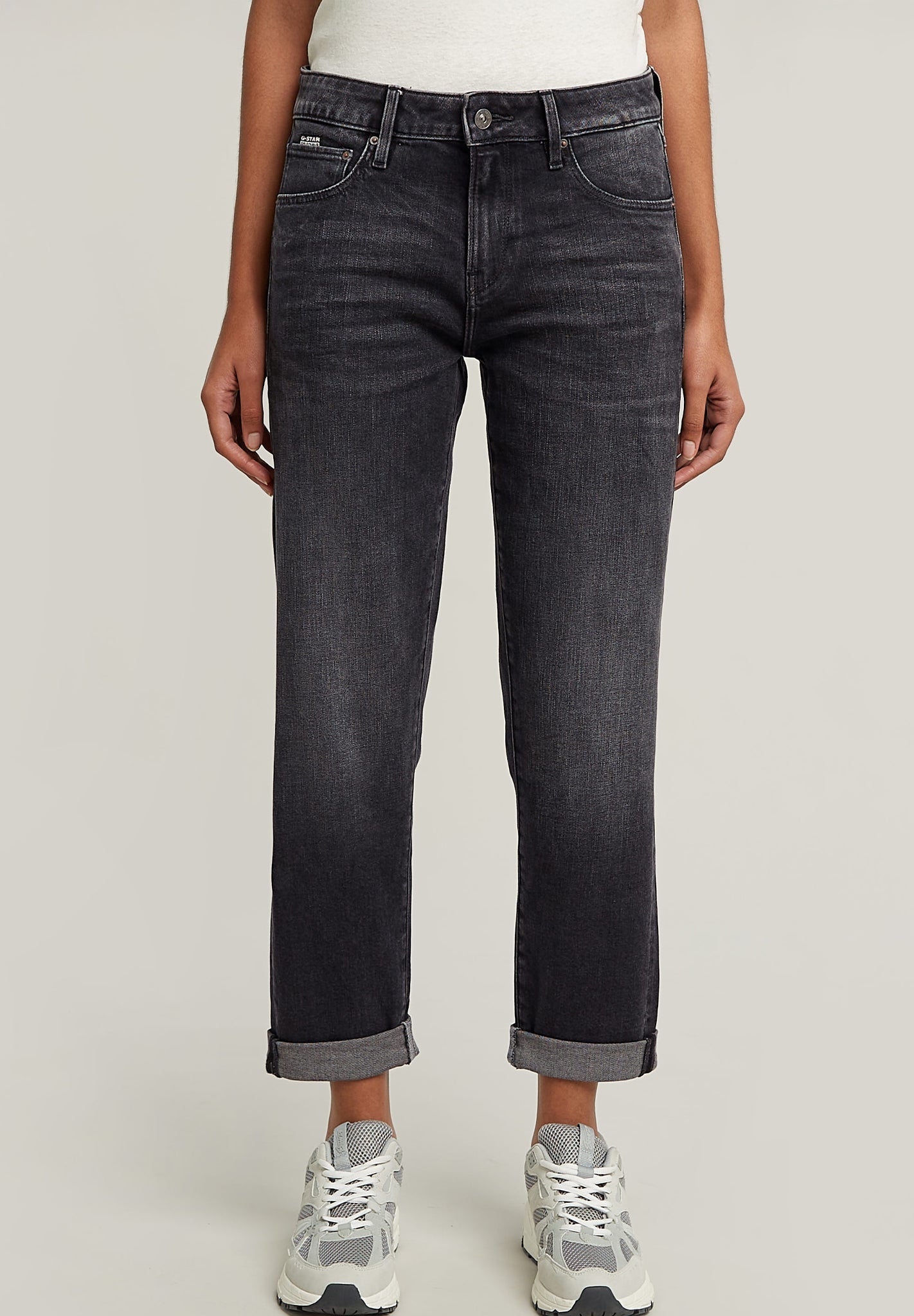 G - STAR - Kate Boyfriend Wmn - Vintage Basalt - BACKYARD