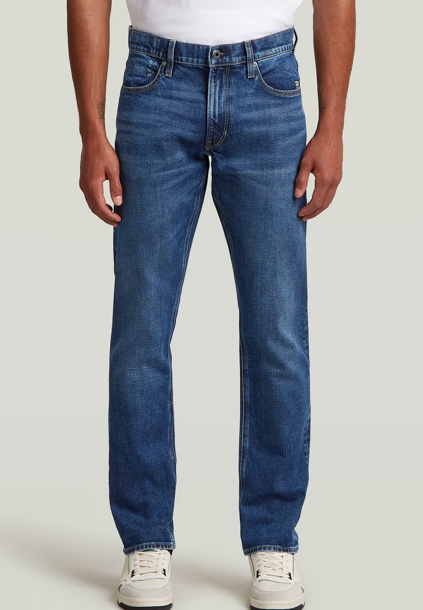 G - STAR - Mosa Straight - Faded Atlantic Ocean - BACKYARD