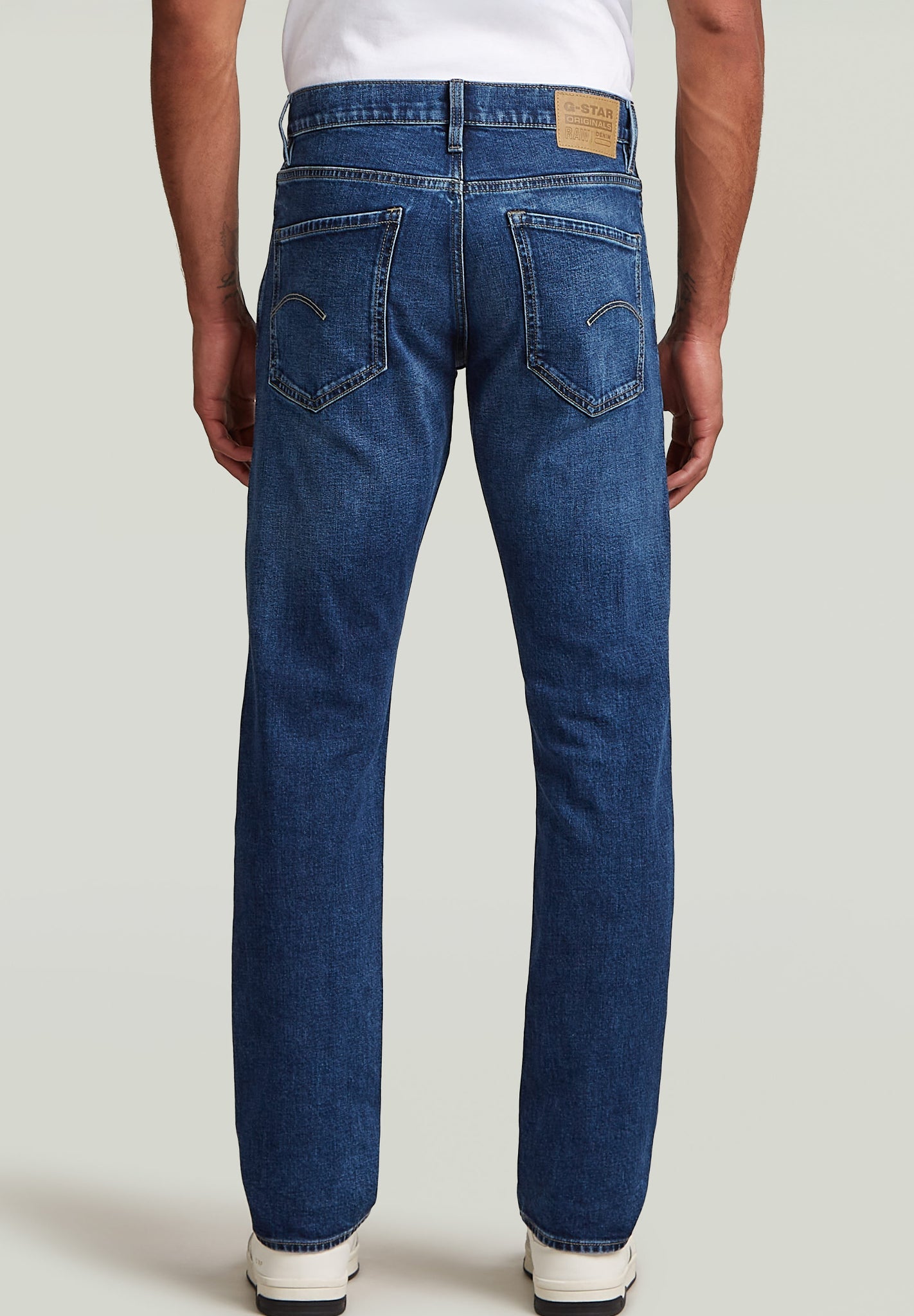 G - STAR - Mosa Straight - Faded Atlantic Ocean - BACKYARD