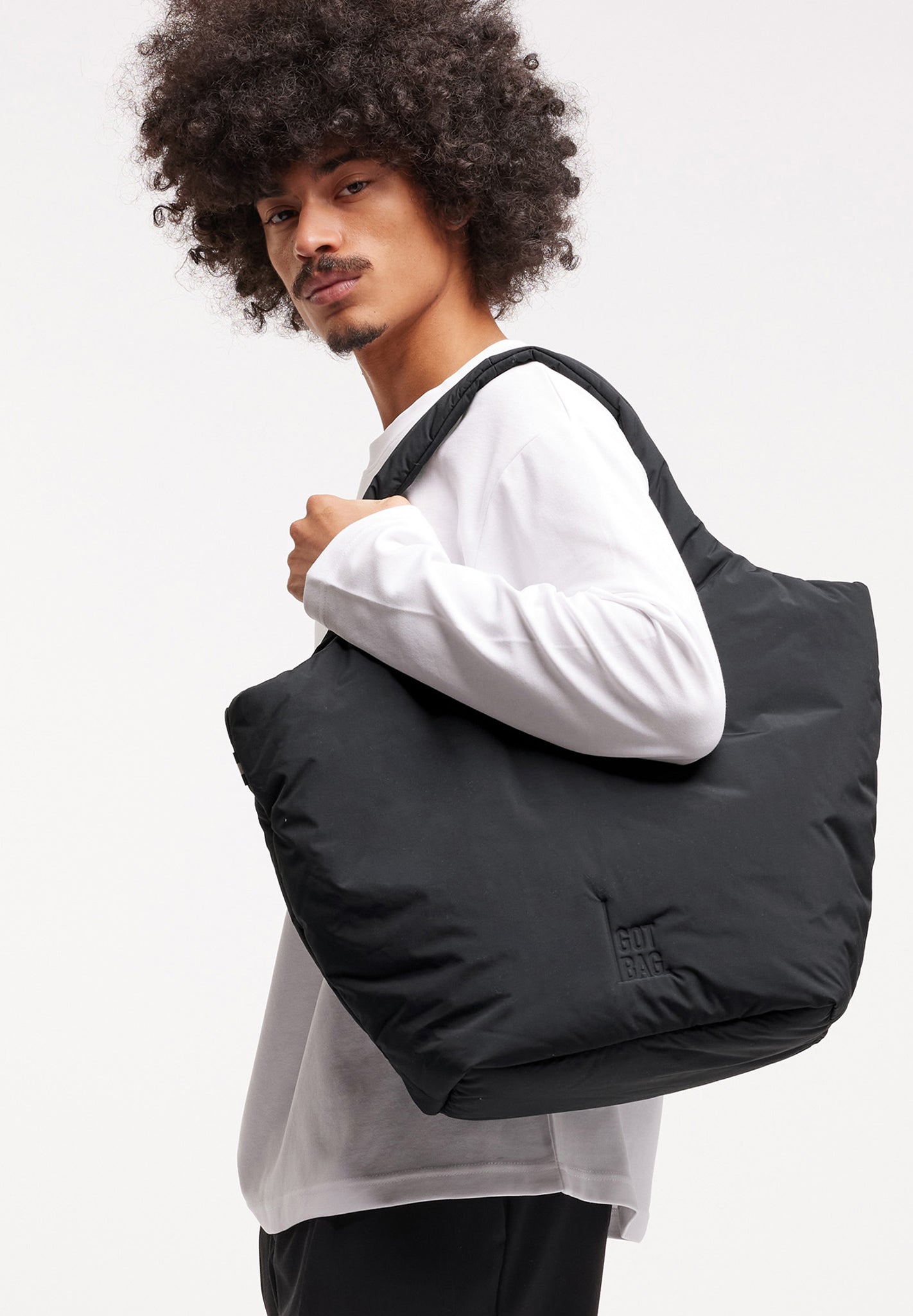 GOT BAG - Cloud Tote Bag - Black Monochrome - BACKYARD
