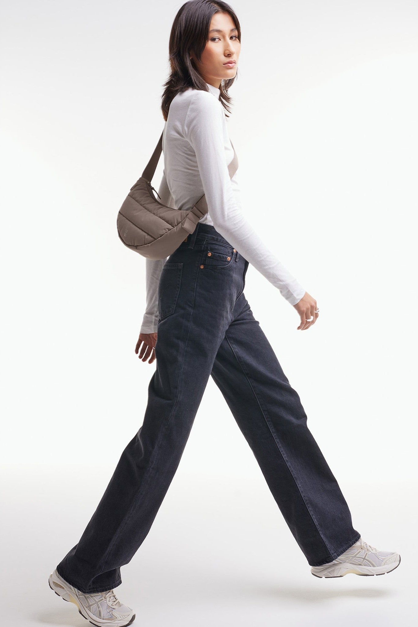 GOT BAG - Puffer Moon Bag Small - Oyster Monochrome - BACKYARD