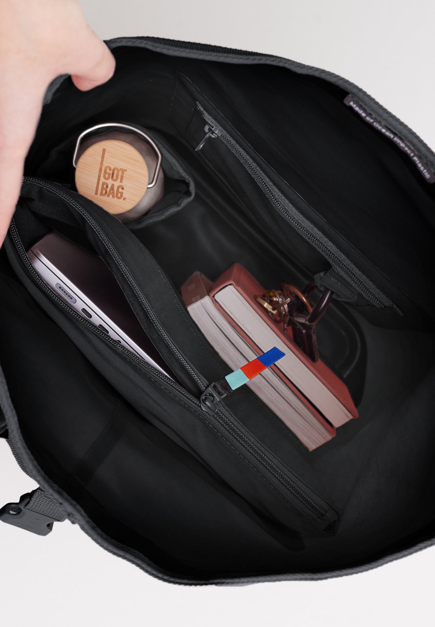 GOT BAG - Rolltop 2.0 - Black - BACKYARD