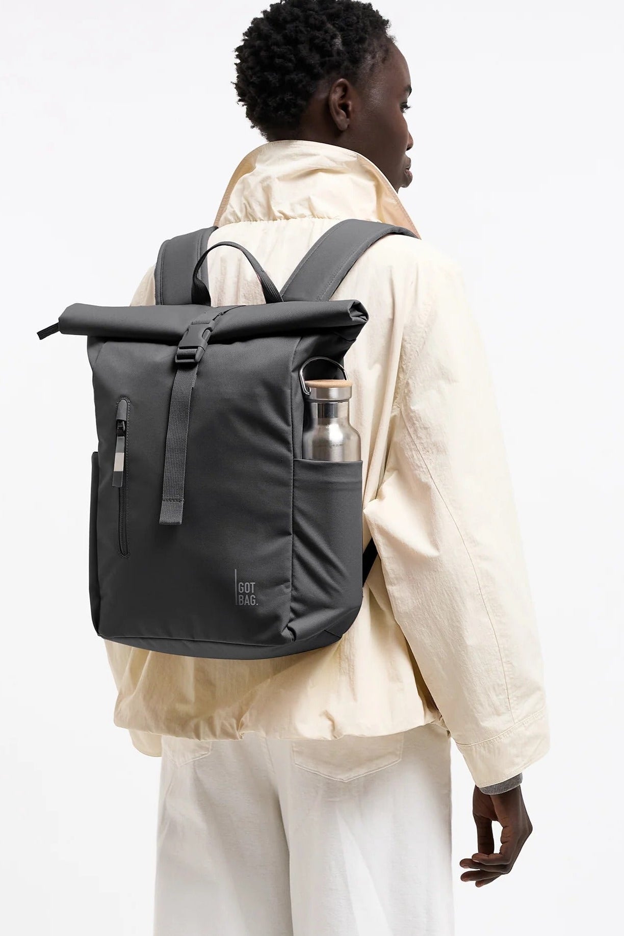GOT BAG-Rolltop Easy Small Monochrome-Shark-BACKYARD