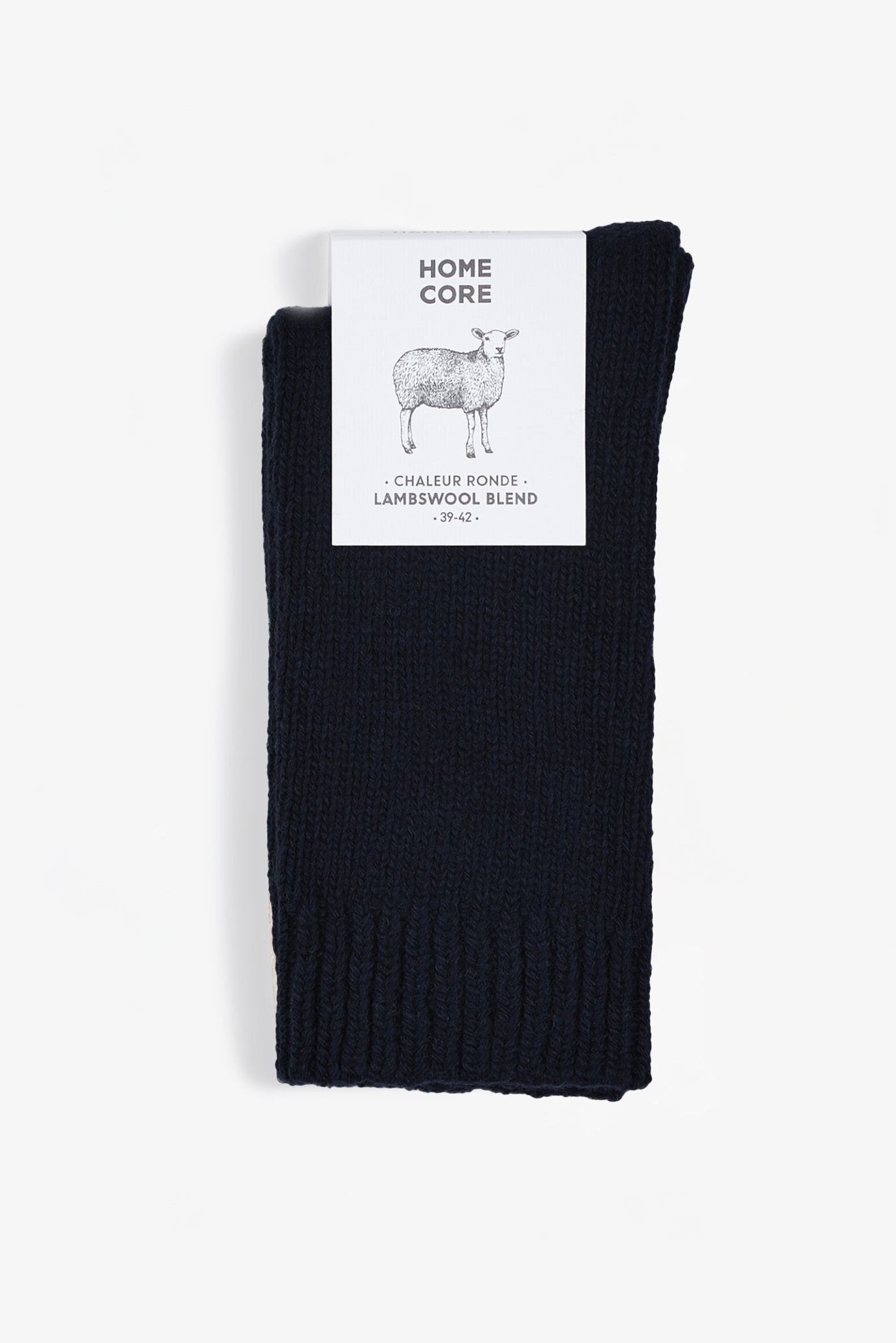 HOMECORE - Wool Socks Rustic - Black - BACKYARD