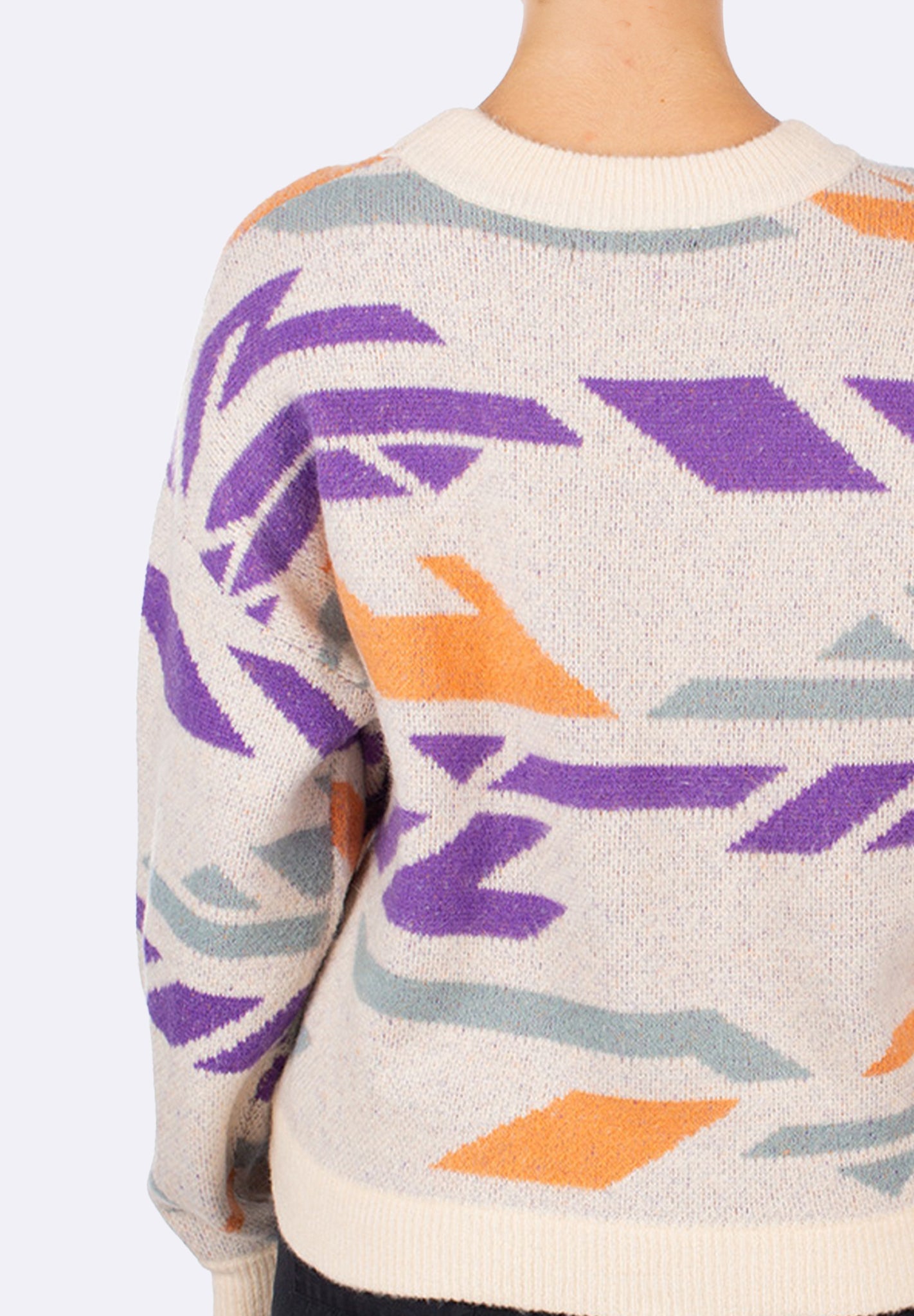 IRIEDAILY - Boxy Fluff Knit - Chalk - BACKYARD