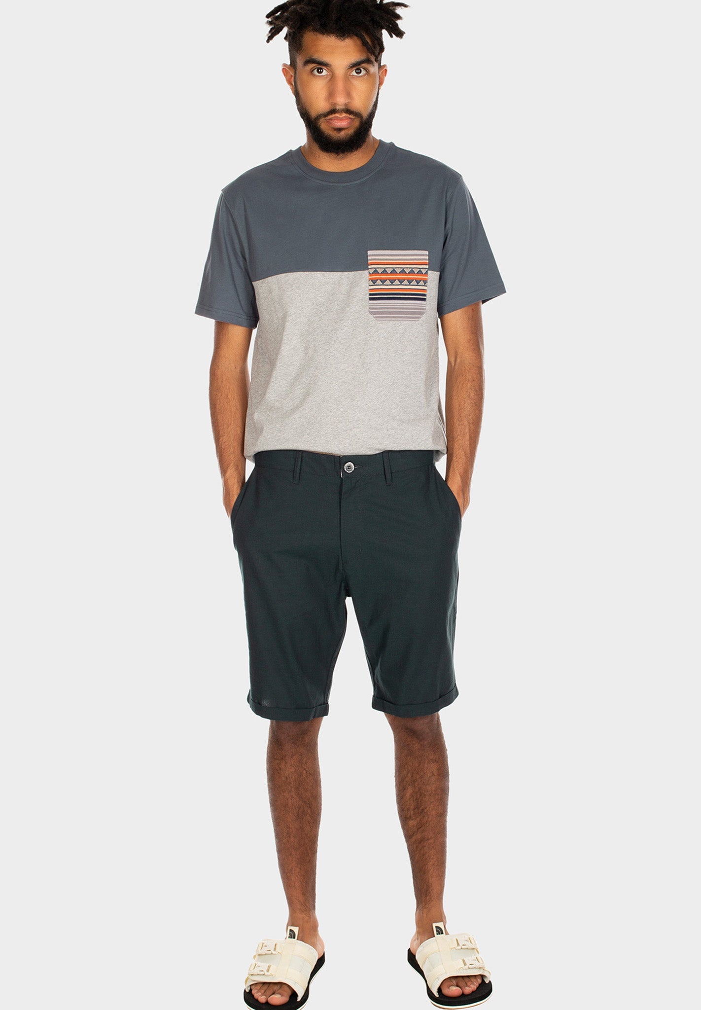 IRIEDAILY - Golfer Chambray Short - Nightforest - BACKYARD