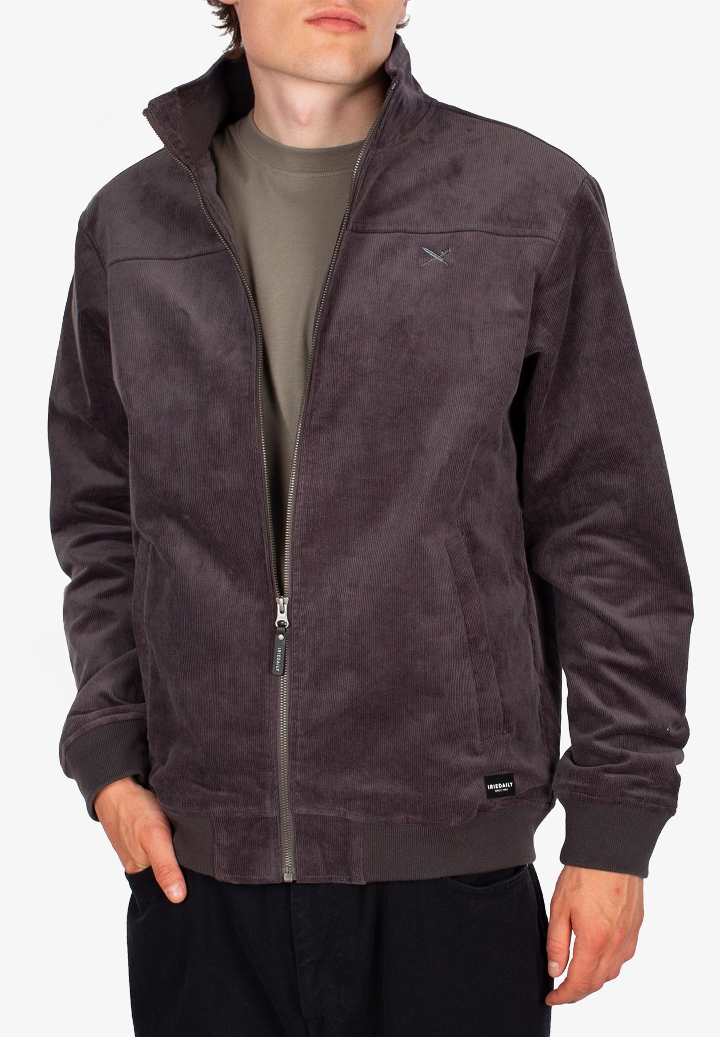 IRIEDAILY - GSE Cord Jacket - Anthracite - BACKYARD
