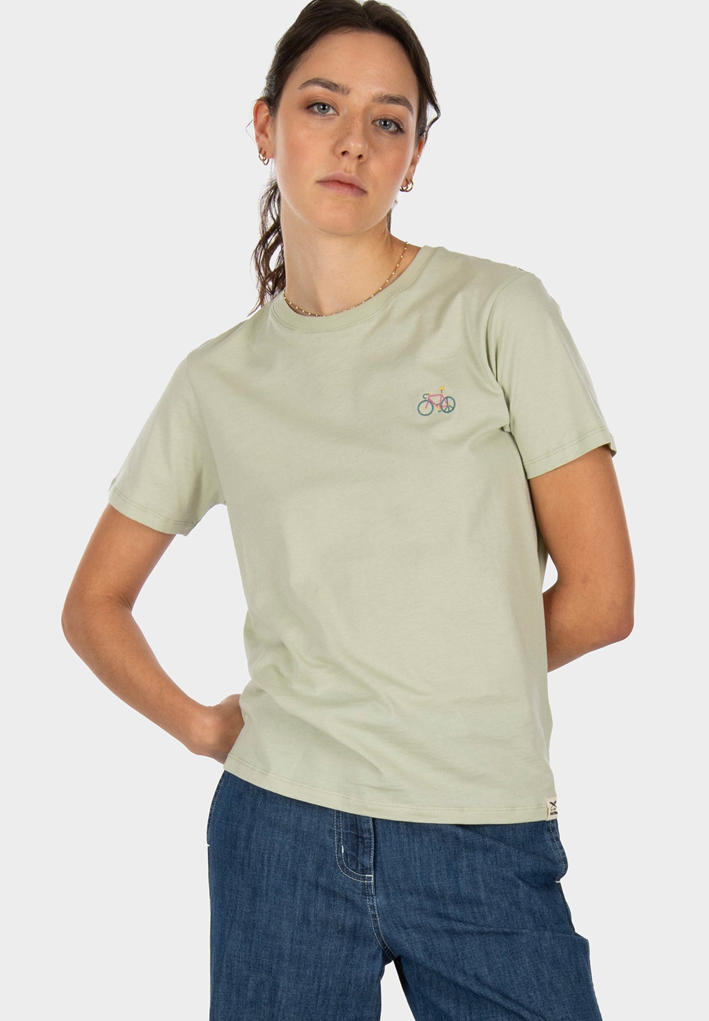 IRIEDAILY - Peacy Ride Tee - Light Sage - BACKYARD