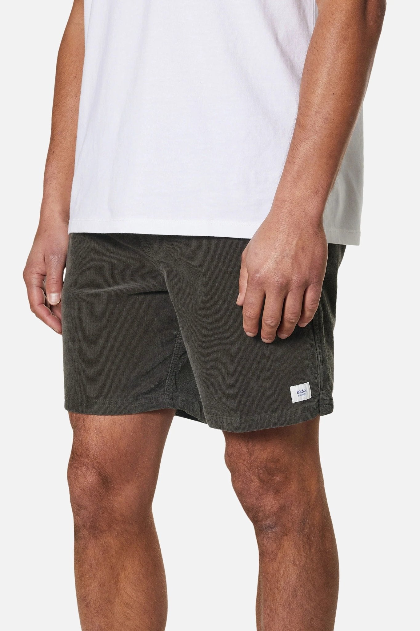 KATIN - Cord Local Short - Black Wash - BACKYARD