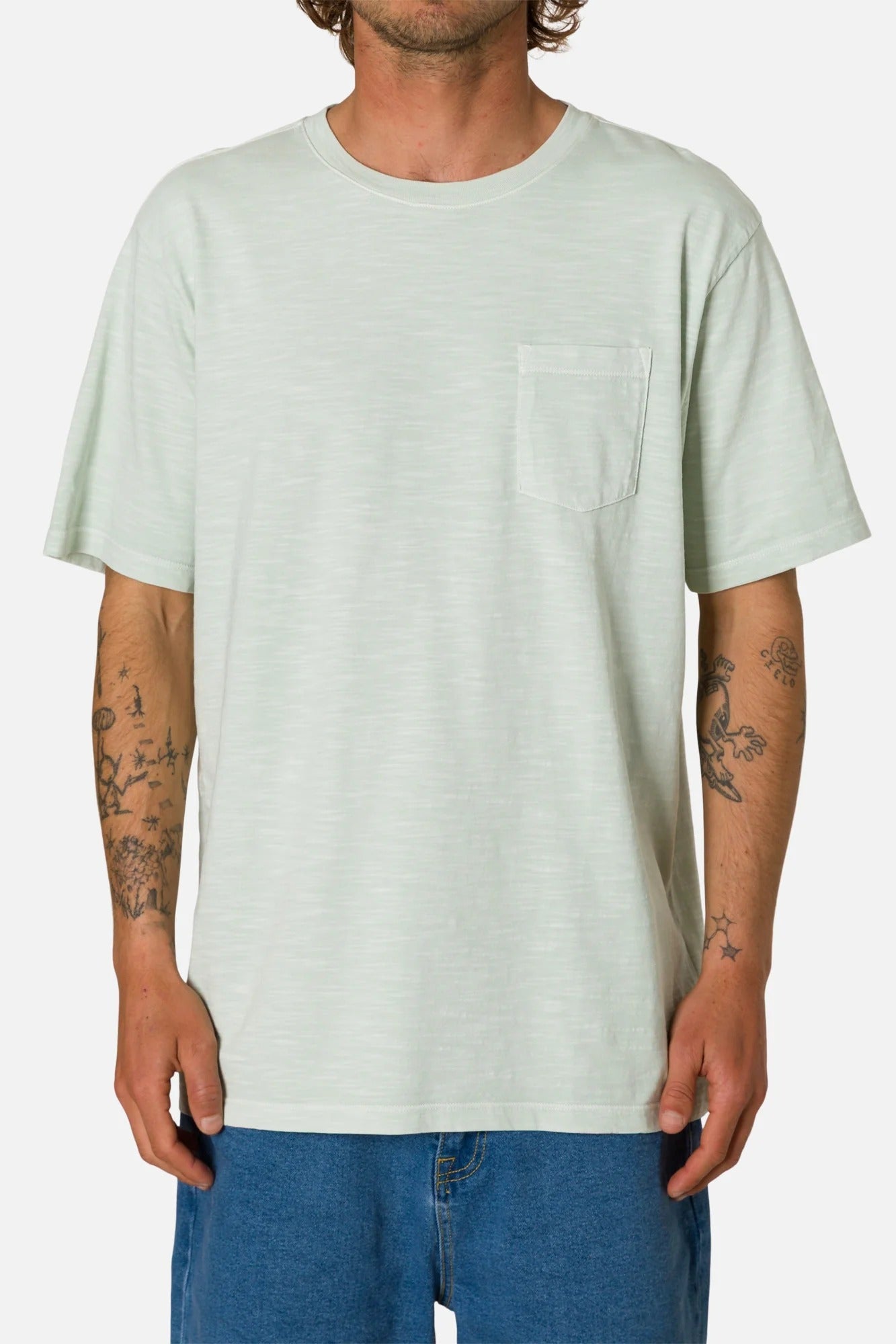KATIN - Slub Base Tee - Seafoam - BACKYARD