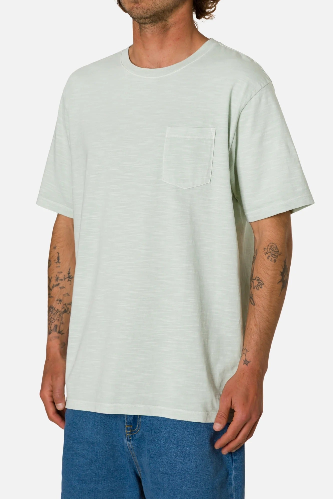 KATIN - Slub Base Tee - Seafoam - BACKYARD