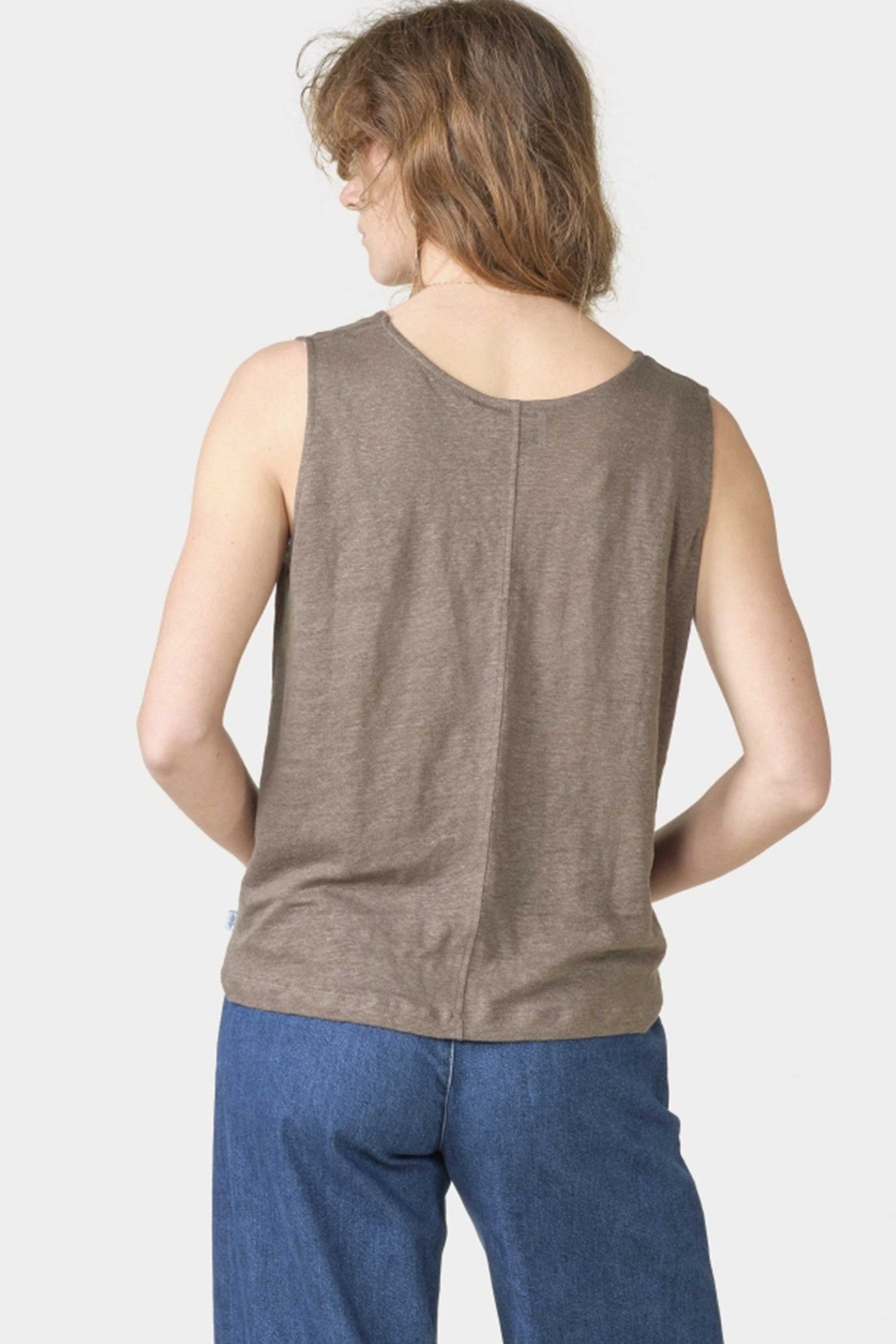 KLITMOLLER COLLECTIVE - Dee Tank Top - Taupe - BACKYARD