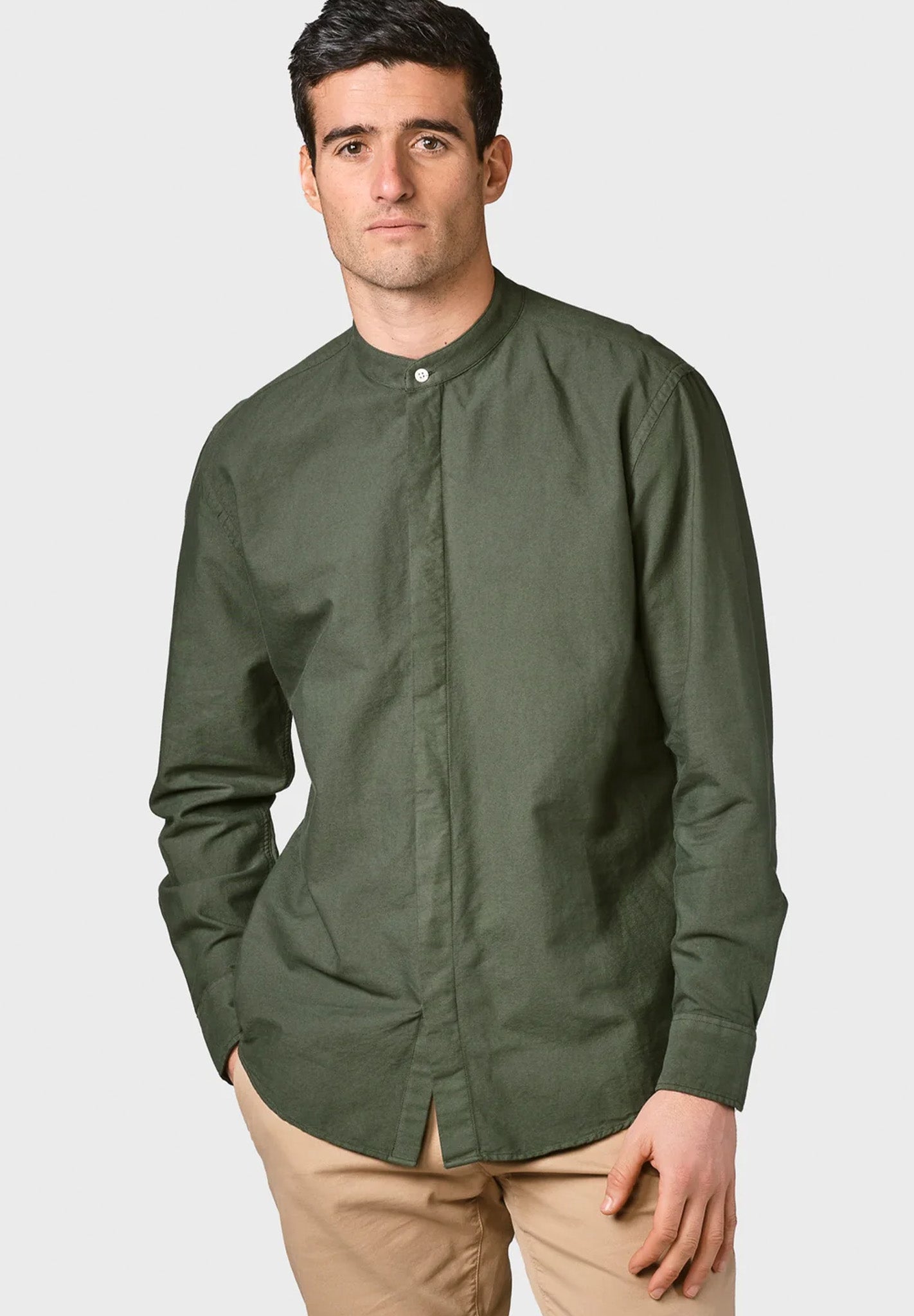 KLITMOLLER COLLECTIVE - Simon Shirt - Olive - BACKYARD
