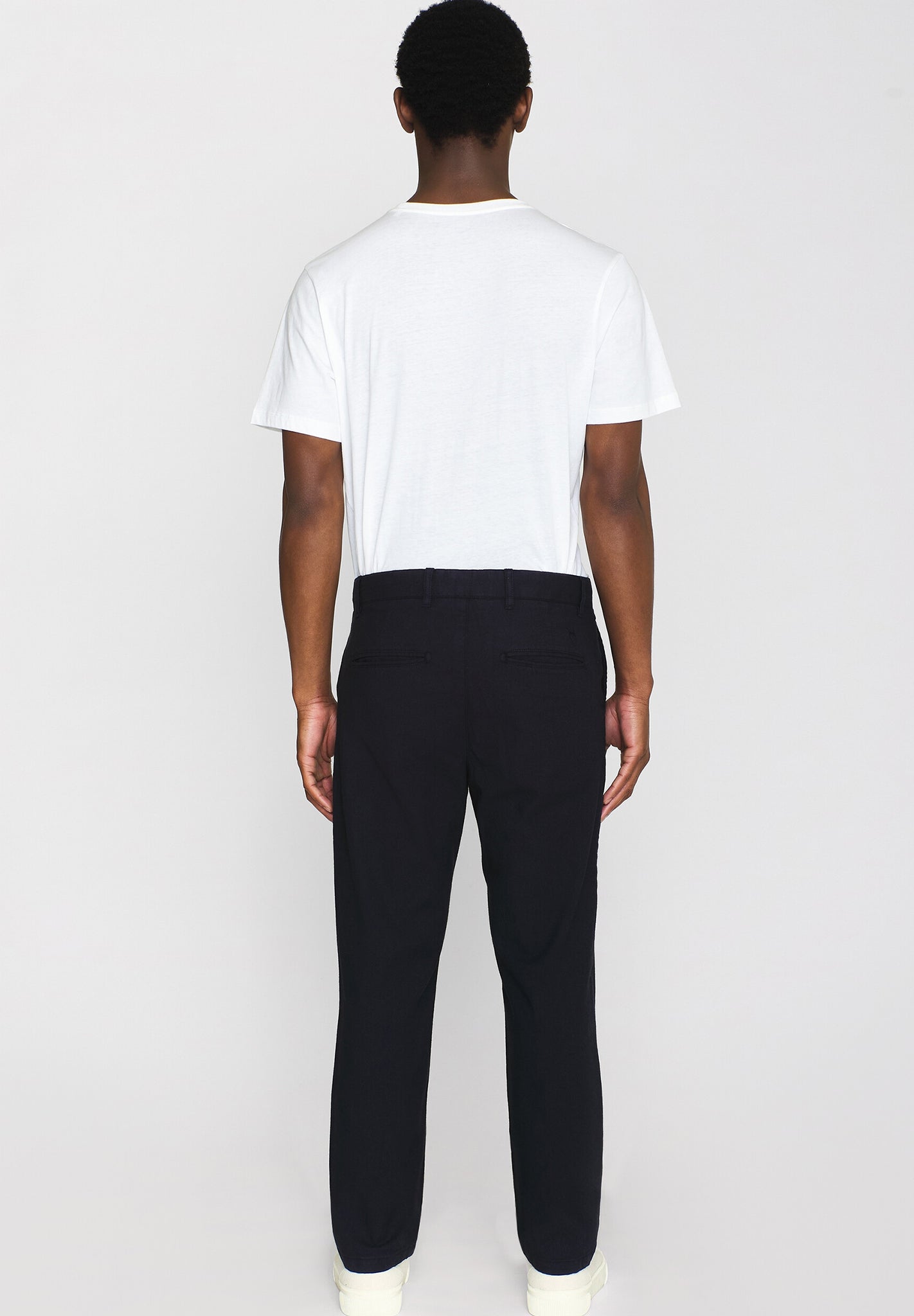 KNOWLEDGE COTTON - Chuck Regular Flannel Chino Pants - Night Sky - BACKYARD