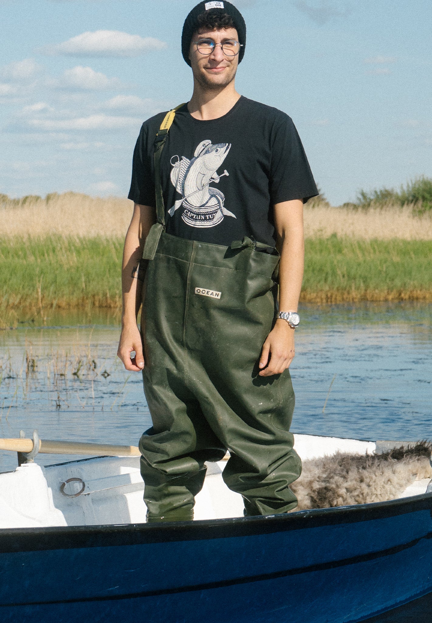 LAKOR - Captain Tuna T-Shirt - Moonless Night - BACKYARD