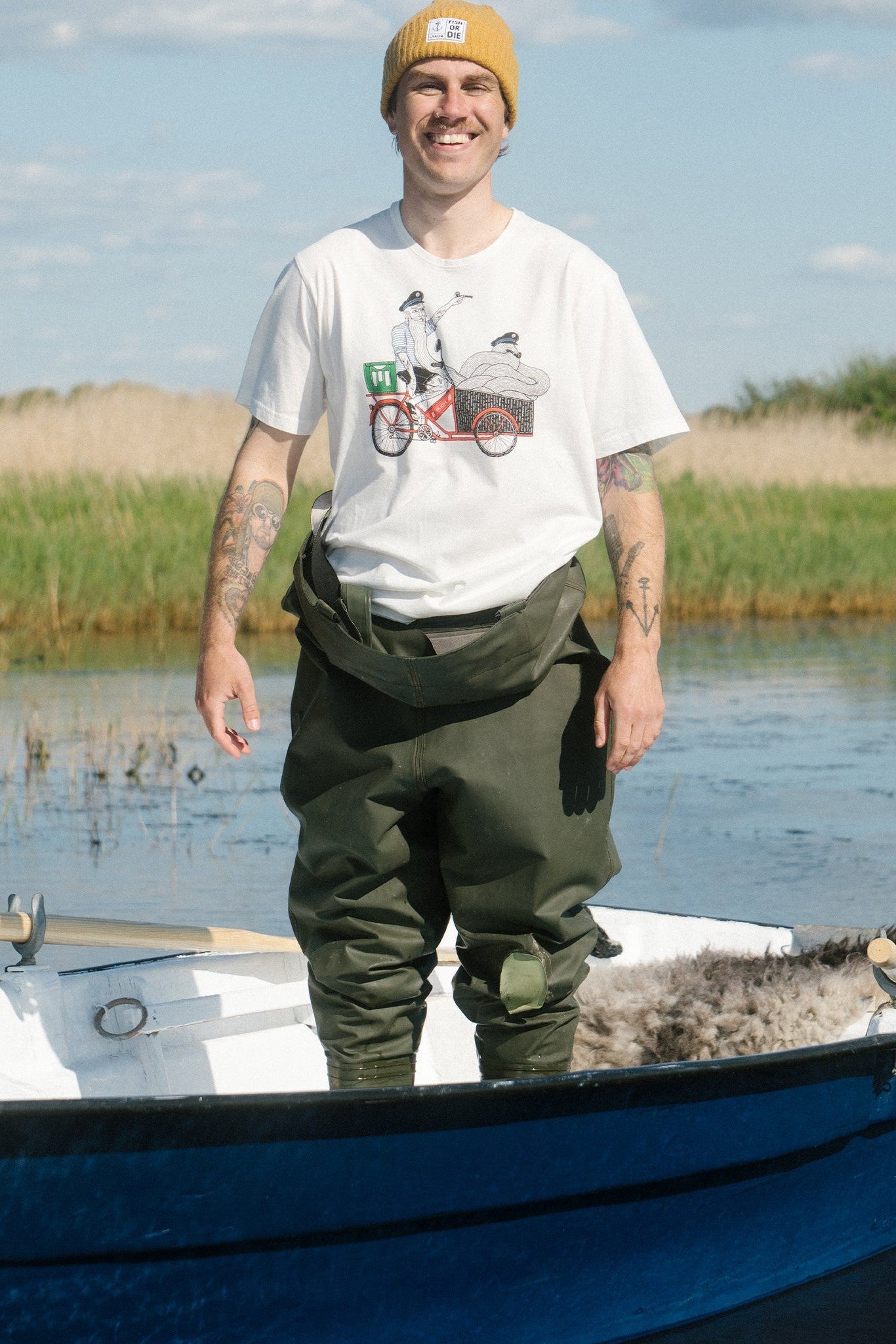 LAKOR - Cargo Mopet T-Shirt - Starwhite - BACKYARD