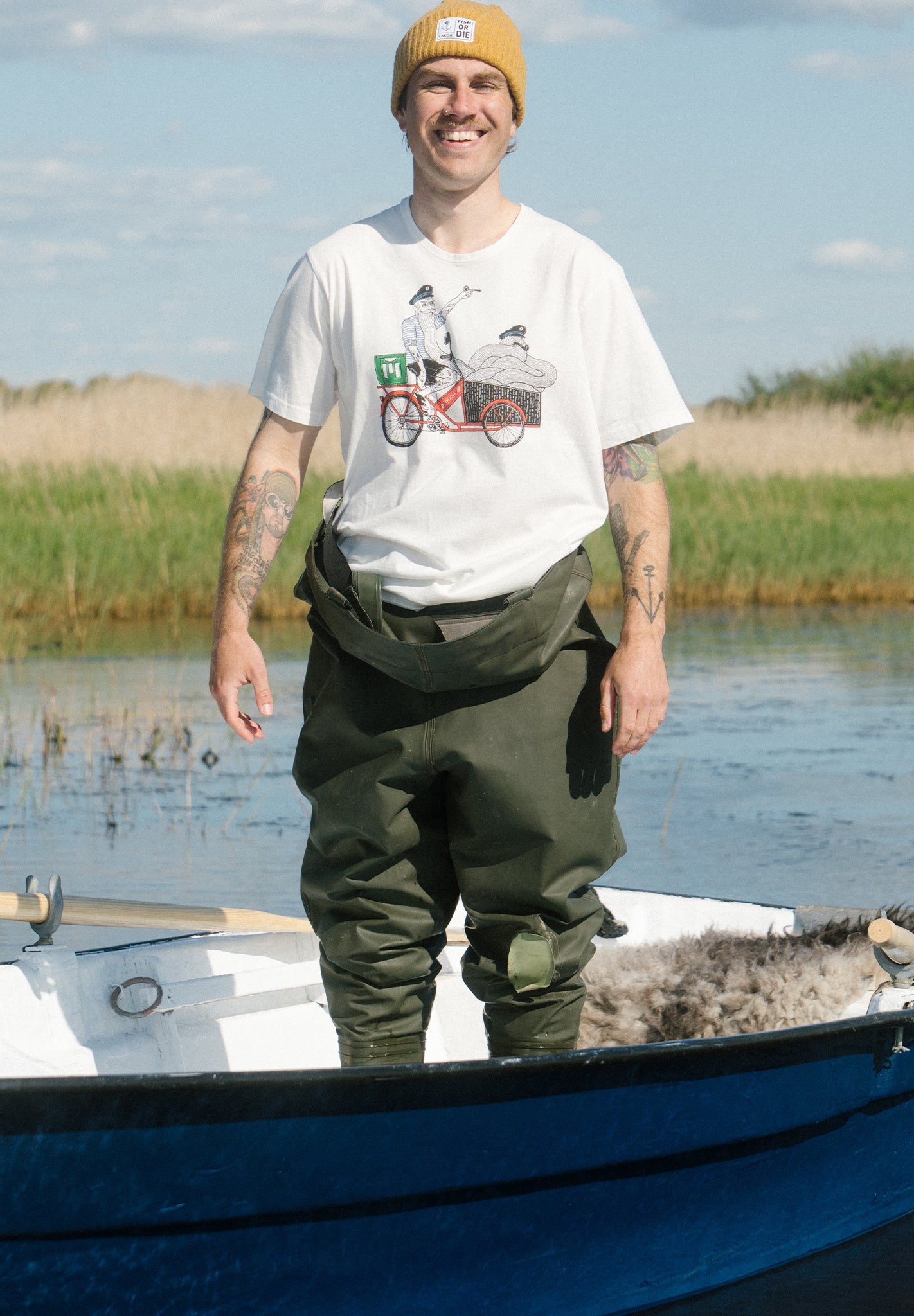 LAKOR - Cargo Mopet T-Shirt - Starwhite - BACKYARD