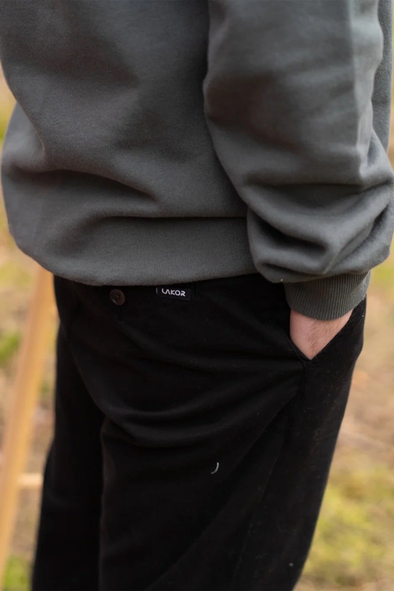 LAKOR - Carnage Chino Pants - Black - BACKYARD
