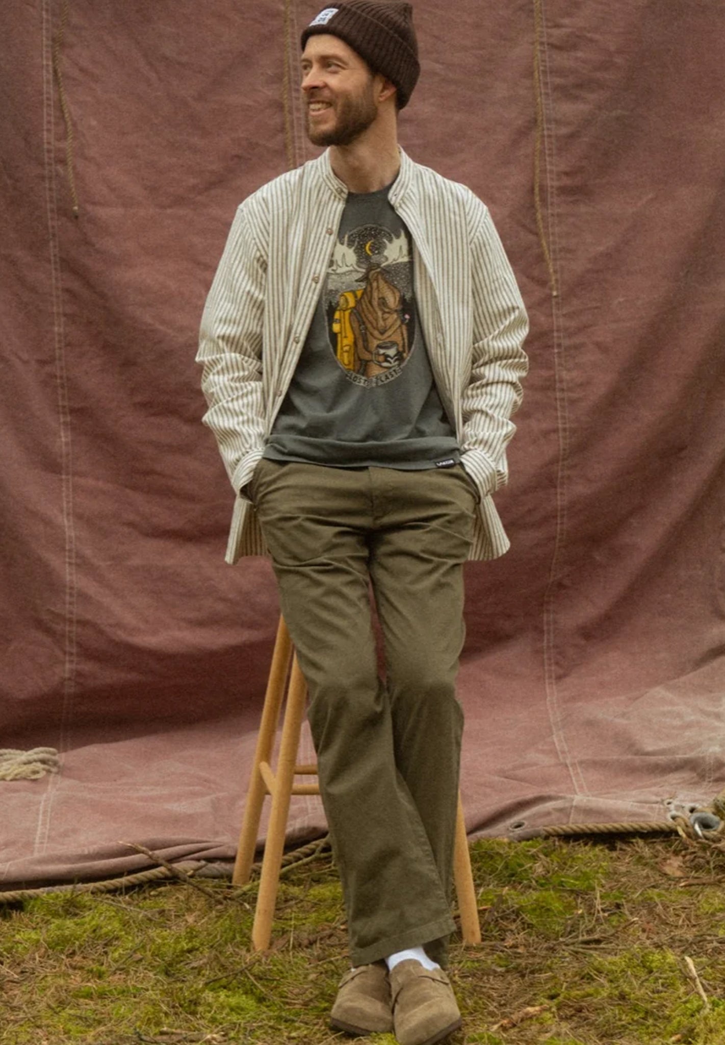 LAKOR - Carnage Chino Pants - Olive Night - BACKYARD