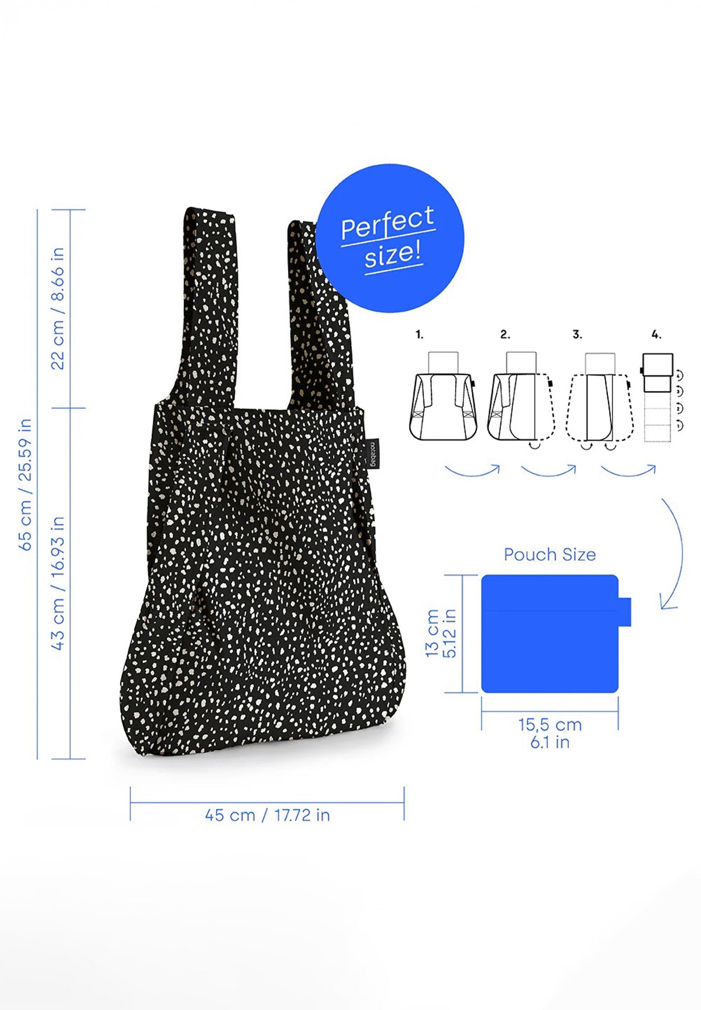 NOTABAG - Notabag Original - Black Sprinkle - BACKYARD