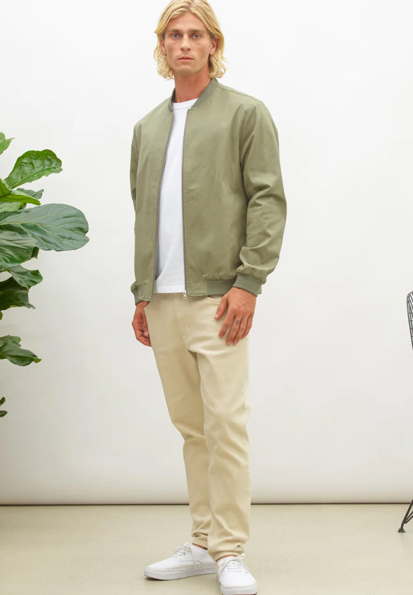 NOWADAYS - Bomber Jacket - Balsam Green - BACKYARD