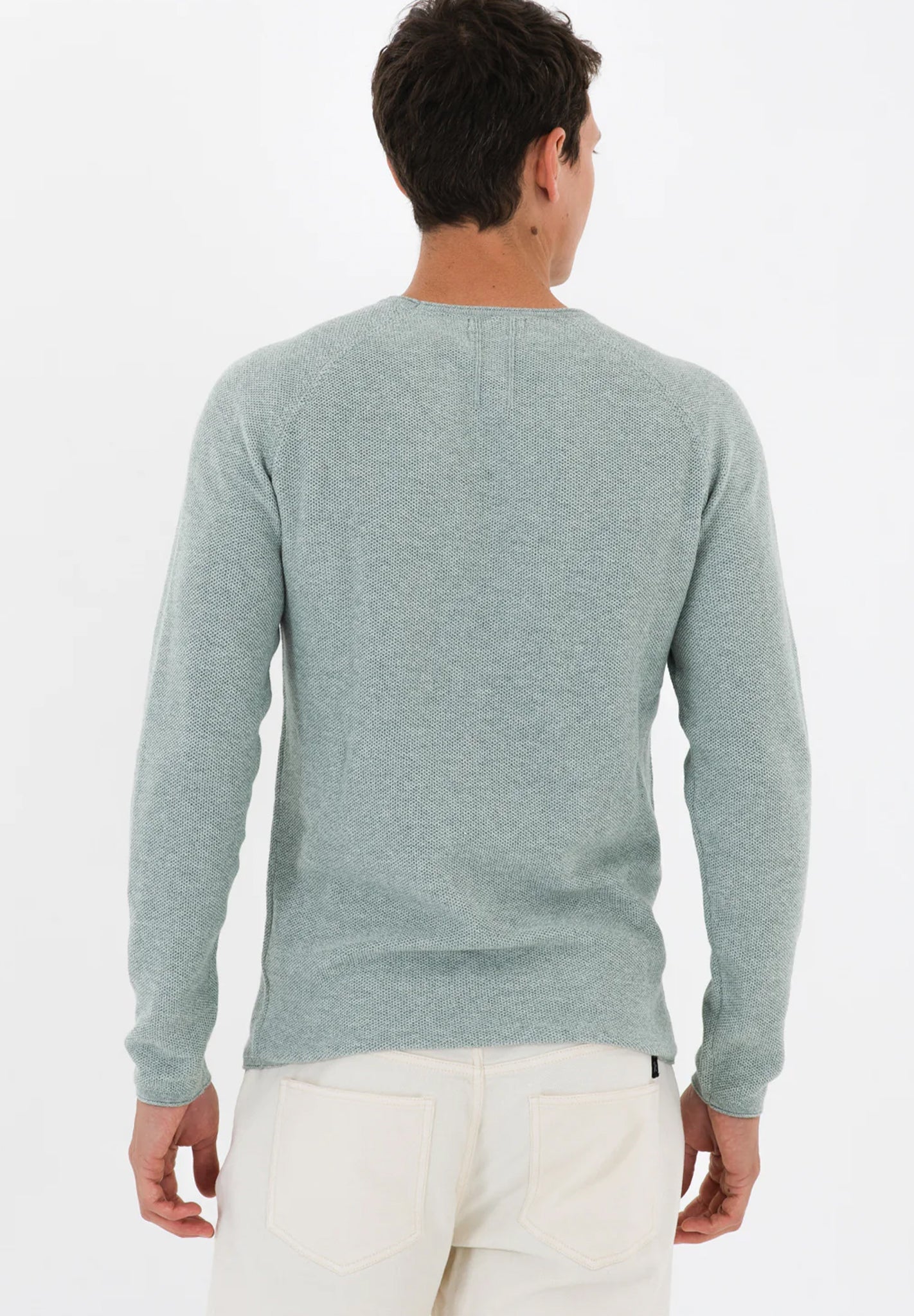 NOWADAYS - Honeycomb Crew Neck - Jade Green - BACKYARD