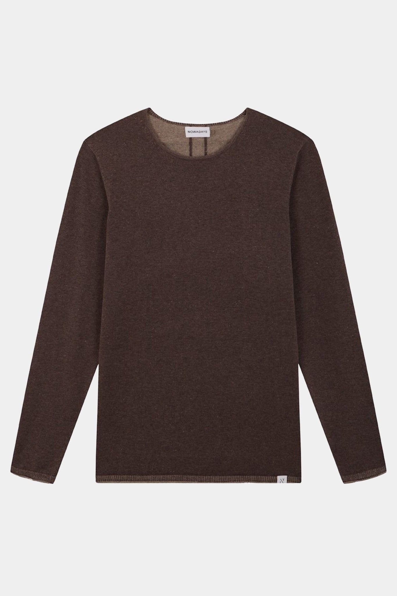 NOWADAYS - Plated Sweater - Dark Earth - BACKYARD