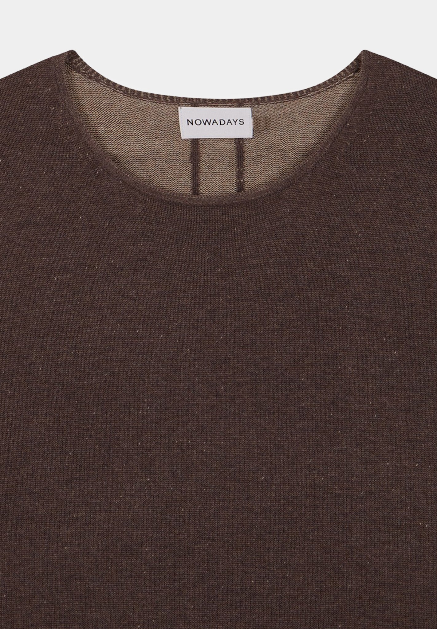 NOWADAYS - Plated Sweater - Dark Earth - BACKYARD