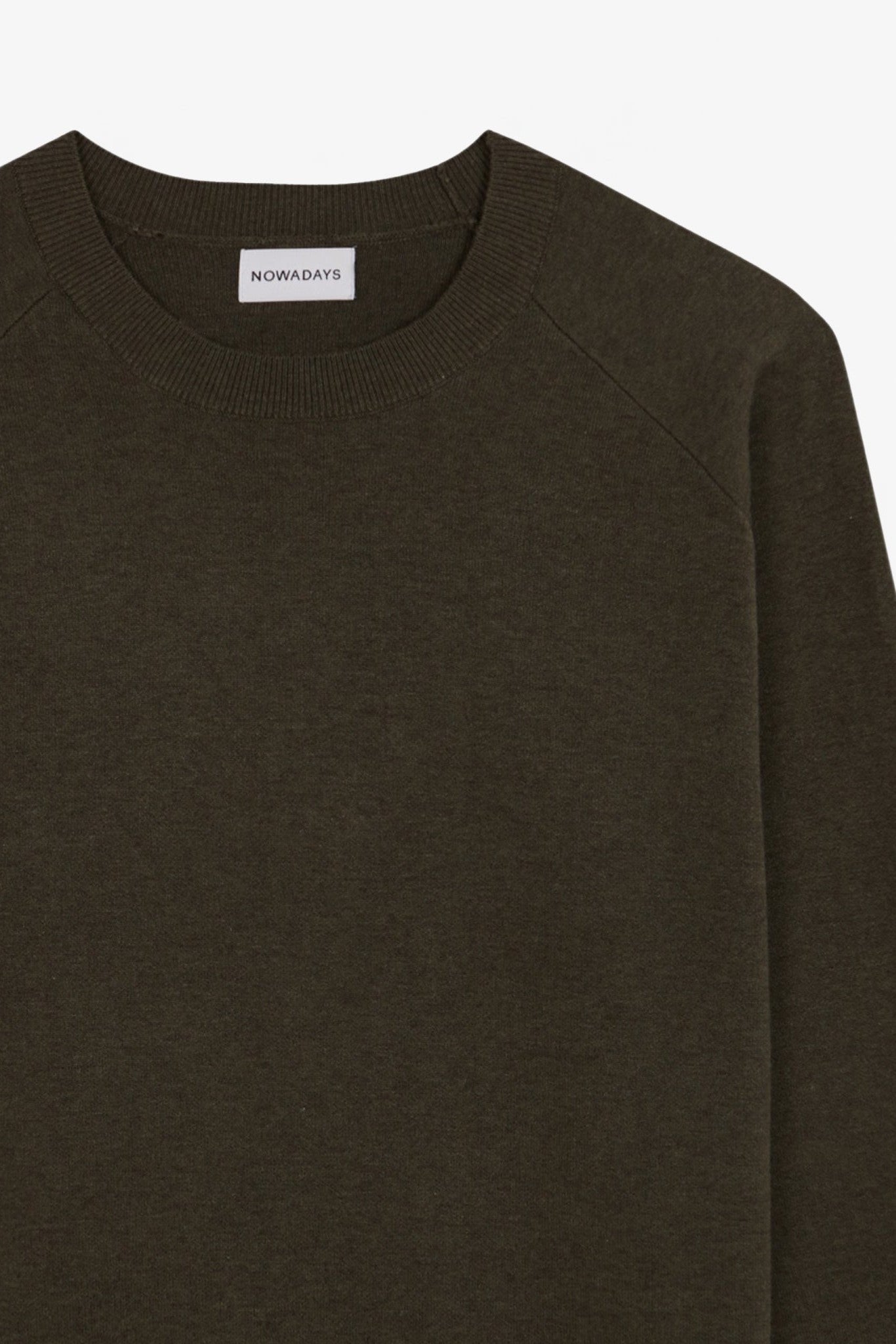 NOWADAYS - Signature Raglan Mouline Sweater - Kalamata - BACKYARD