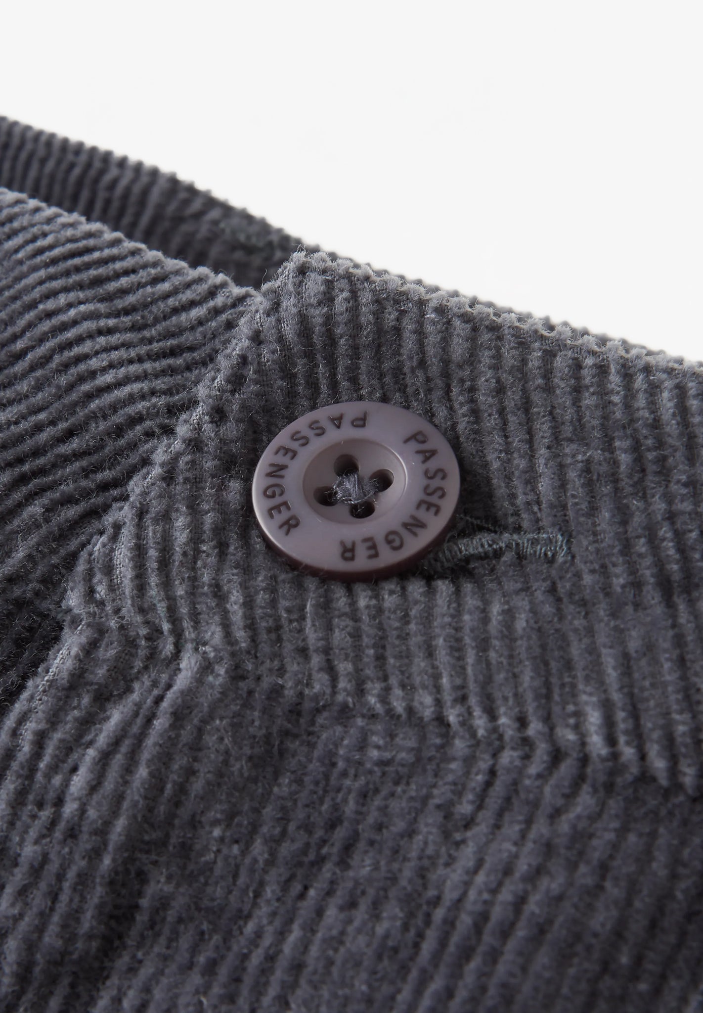PASSENGER - 365 Cord Trouser - Charcoal - BACKYARD