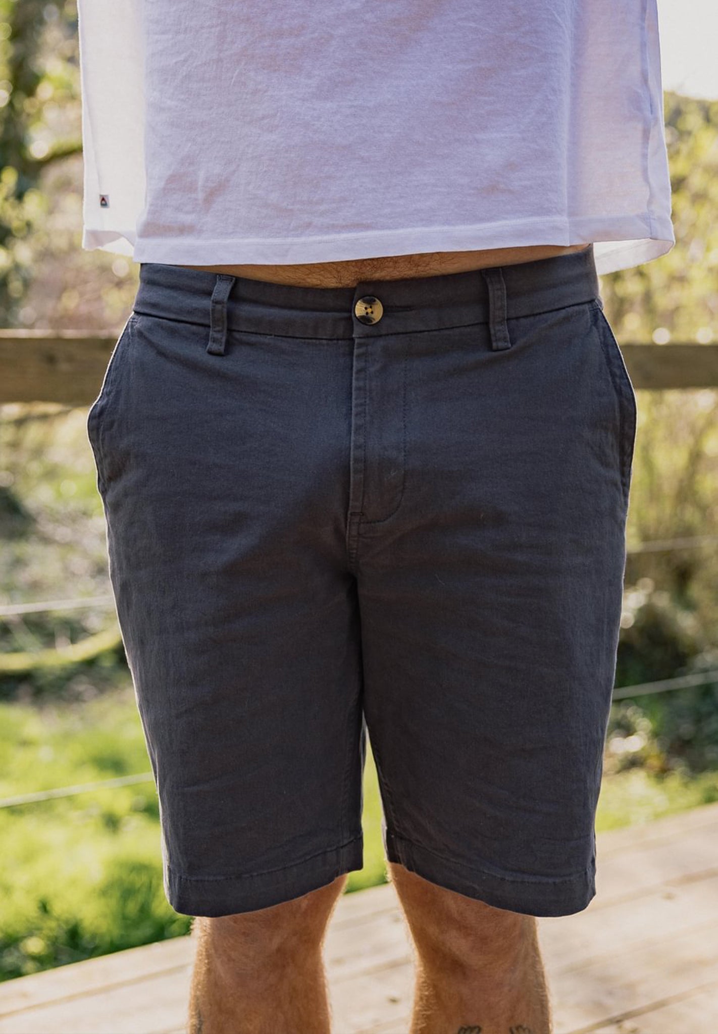 PASSENGER - 365 Organic Cotton Shorts - Charcoal - BACKYARD