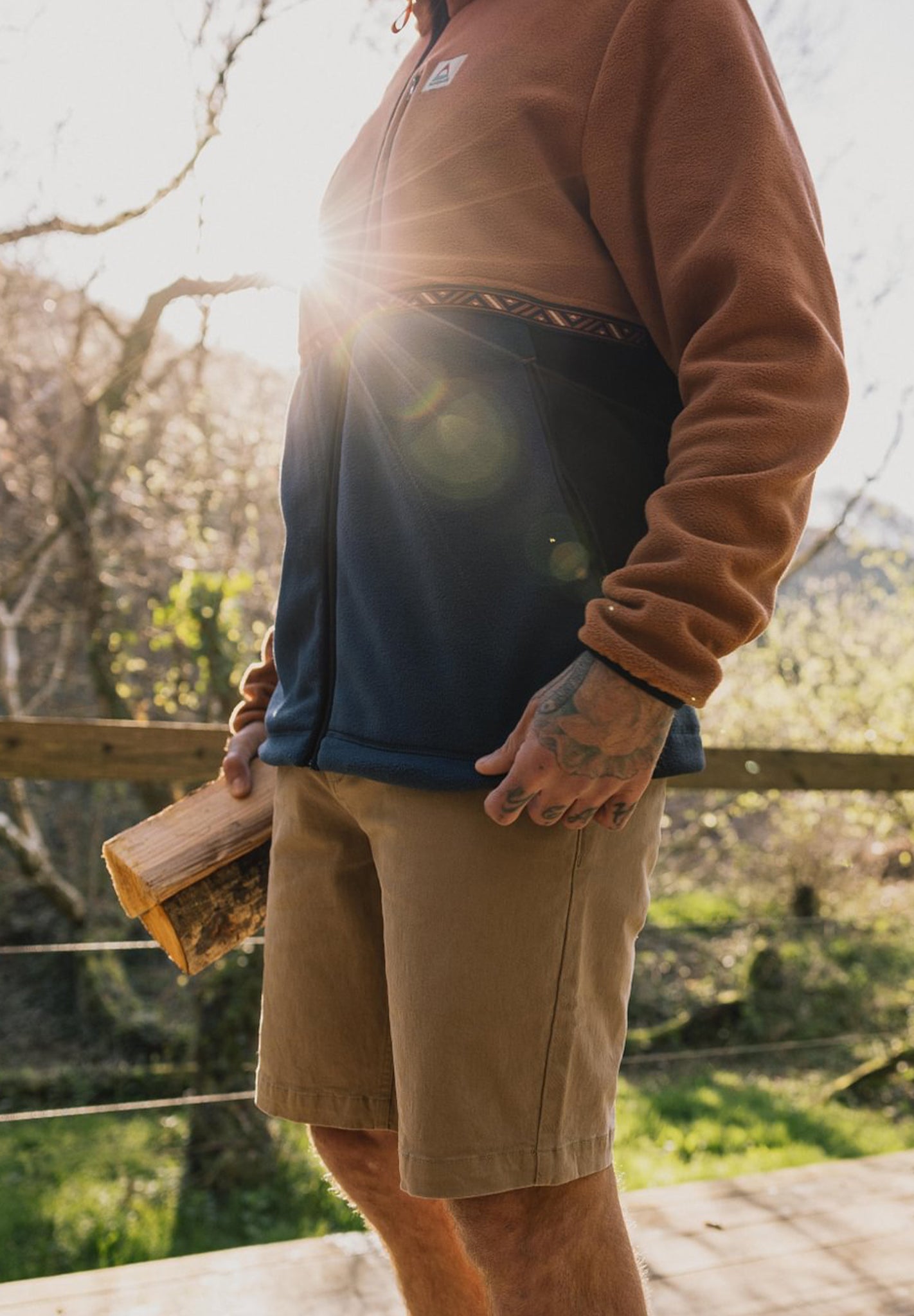 PASSENGER - 365 Organic Cotton Shorts - Chinchilla Brown - BACKYARD