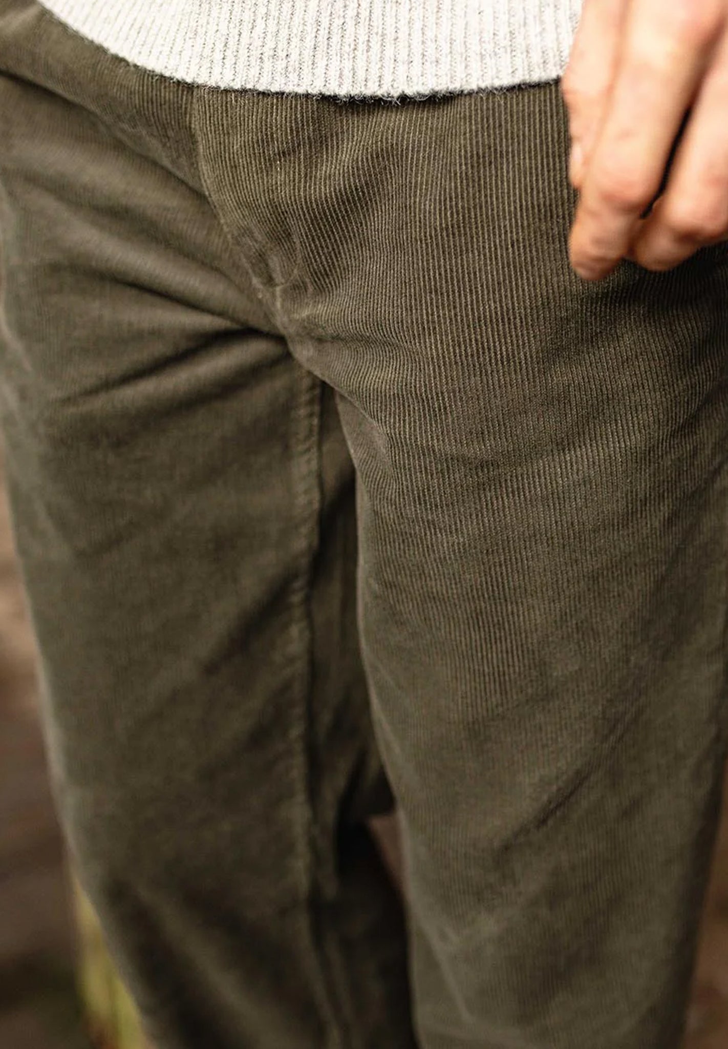 PASSENGER - Adventurer Cord Trouser - Dusty Olive - BACKYARD
