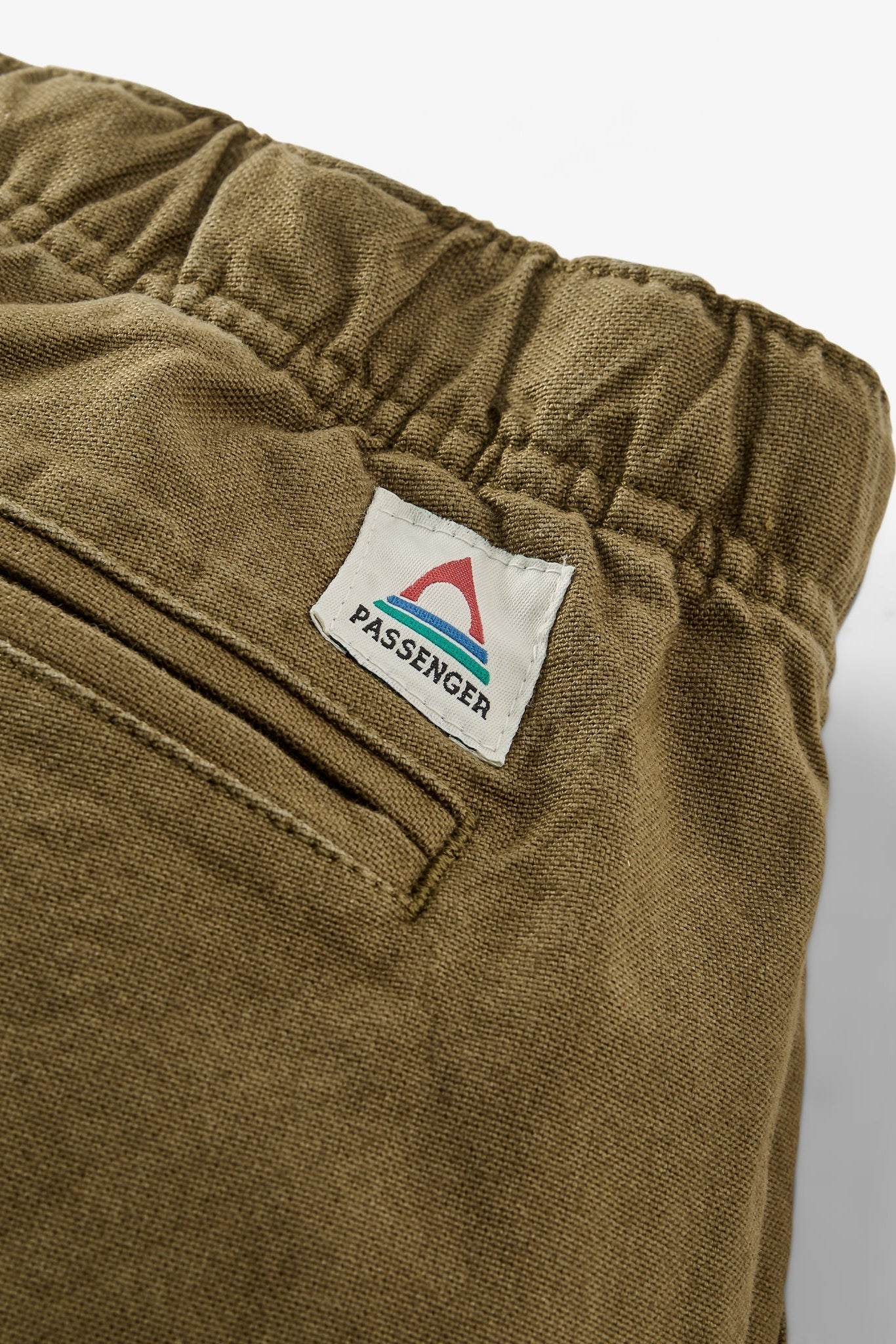 PASSENGER - Adventurer Organic Canvas Trouser - Dark Olive - BACKYARD