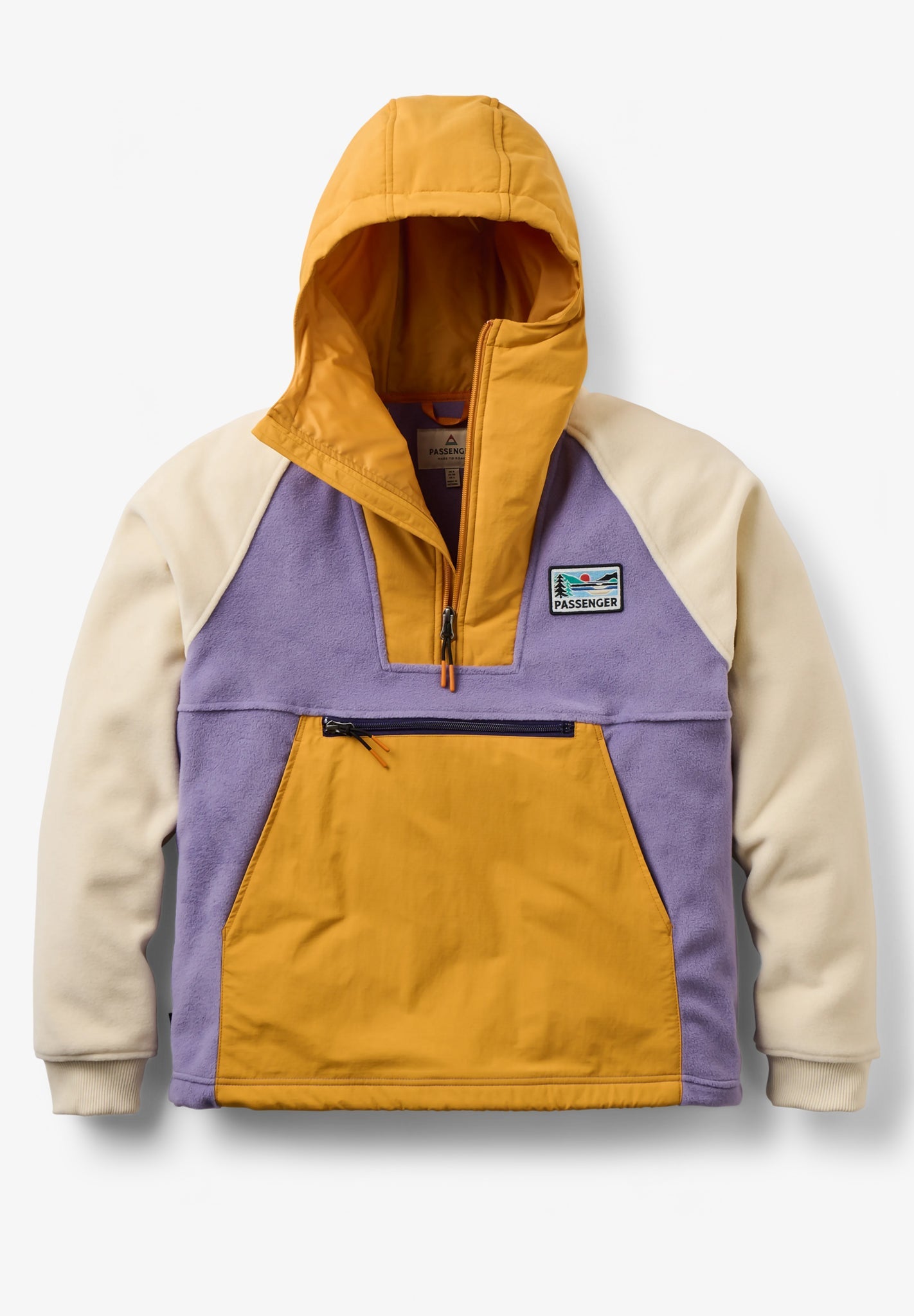 PASSENGER - Alexander 3.0 Recycled Hooded Polar Fleece - Purple Haze - BACKYARD