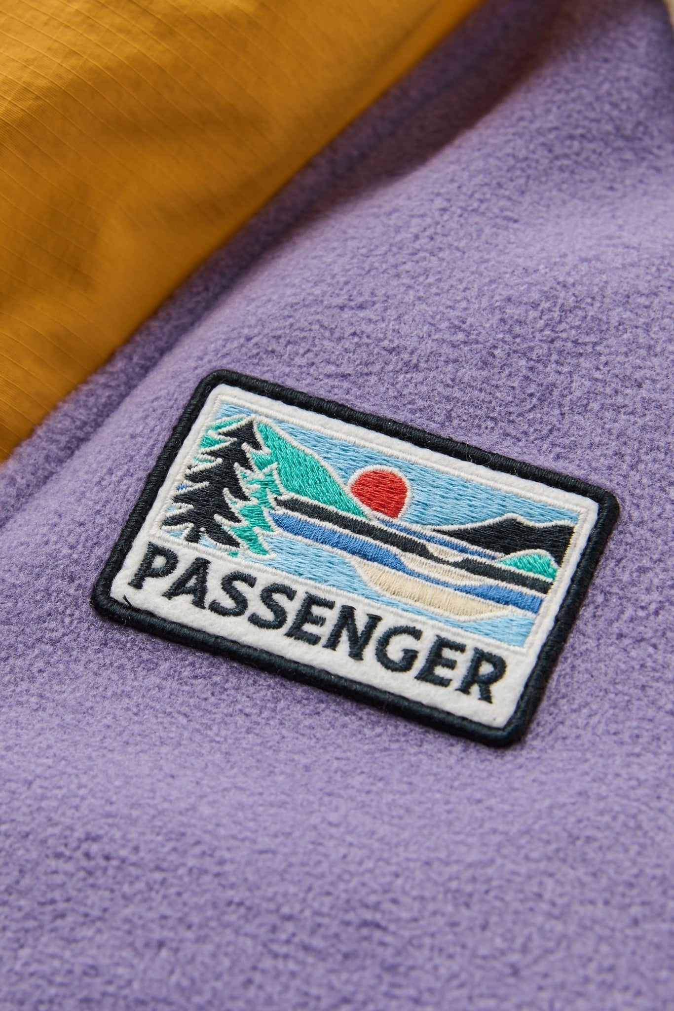 PASSENGER - Alexander 3.0 Recycled Hooded Polar Fleece - Purple Haze - BACKYARD