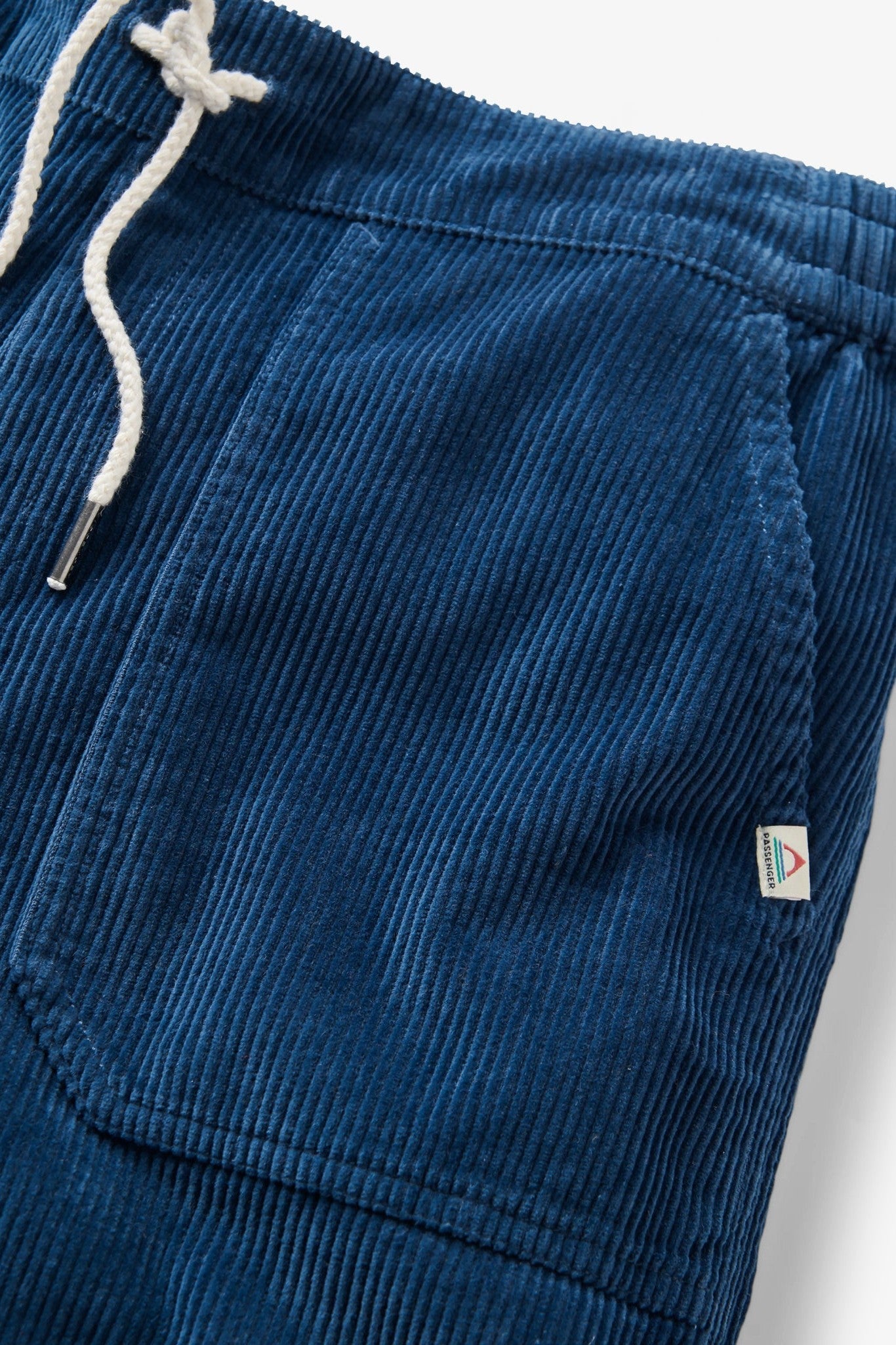 PASSENGER - Avian Organic Cord Short 2.0 - Dark Denim - BACKYARD